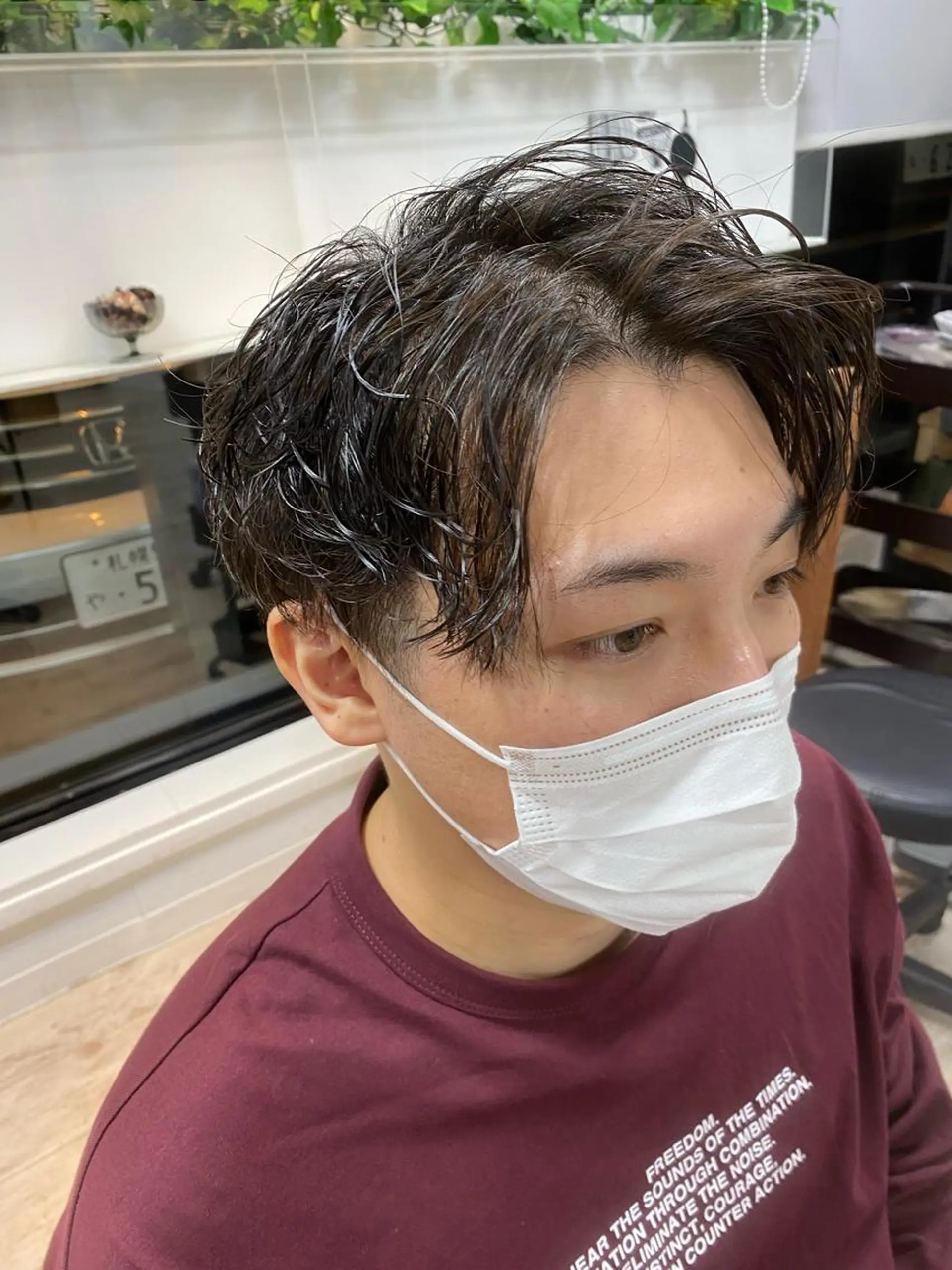 パーマ メンズ 髪質改善 髪質改善カラーゆうひのヘアスタイル