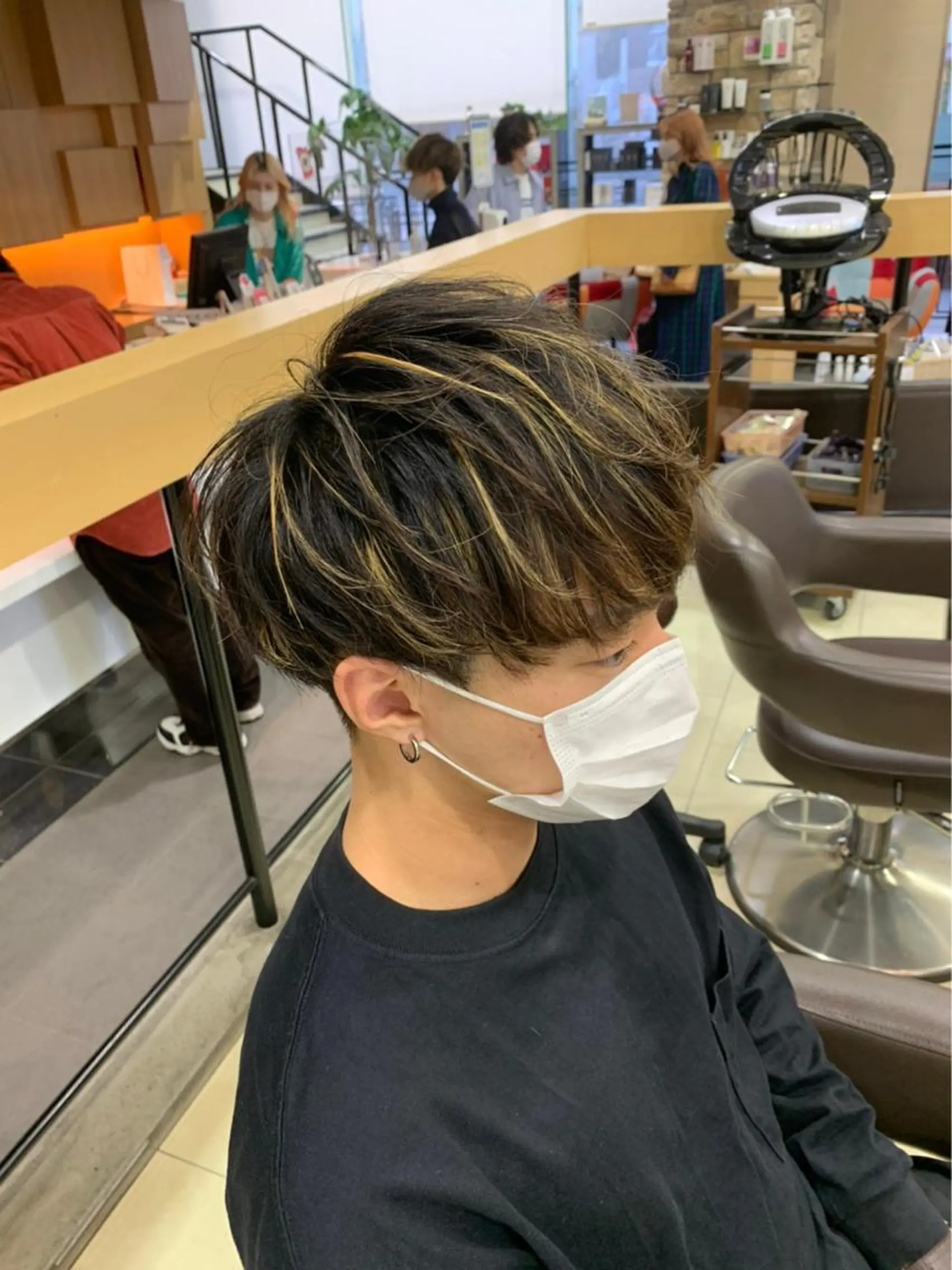 ミディアム カラー カット ヘアカラー メンズ特化 【かな】のヘアスタイル