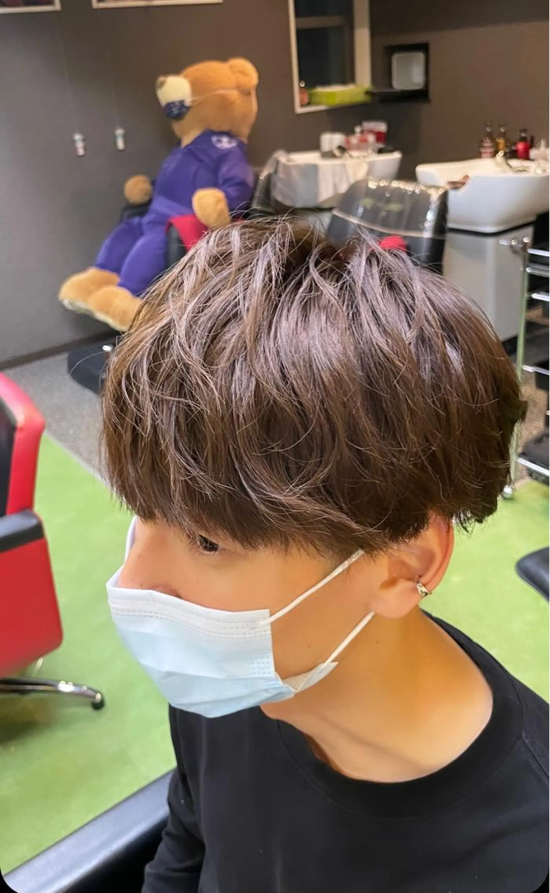 ショート カラー メンズ メンズブリーチ ベージュカラー ブリーチ 透明感カラー ミルクティーベージュ デザインカラー🏝️ 須賀汐音のヘアスタイル