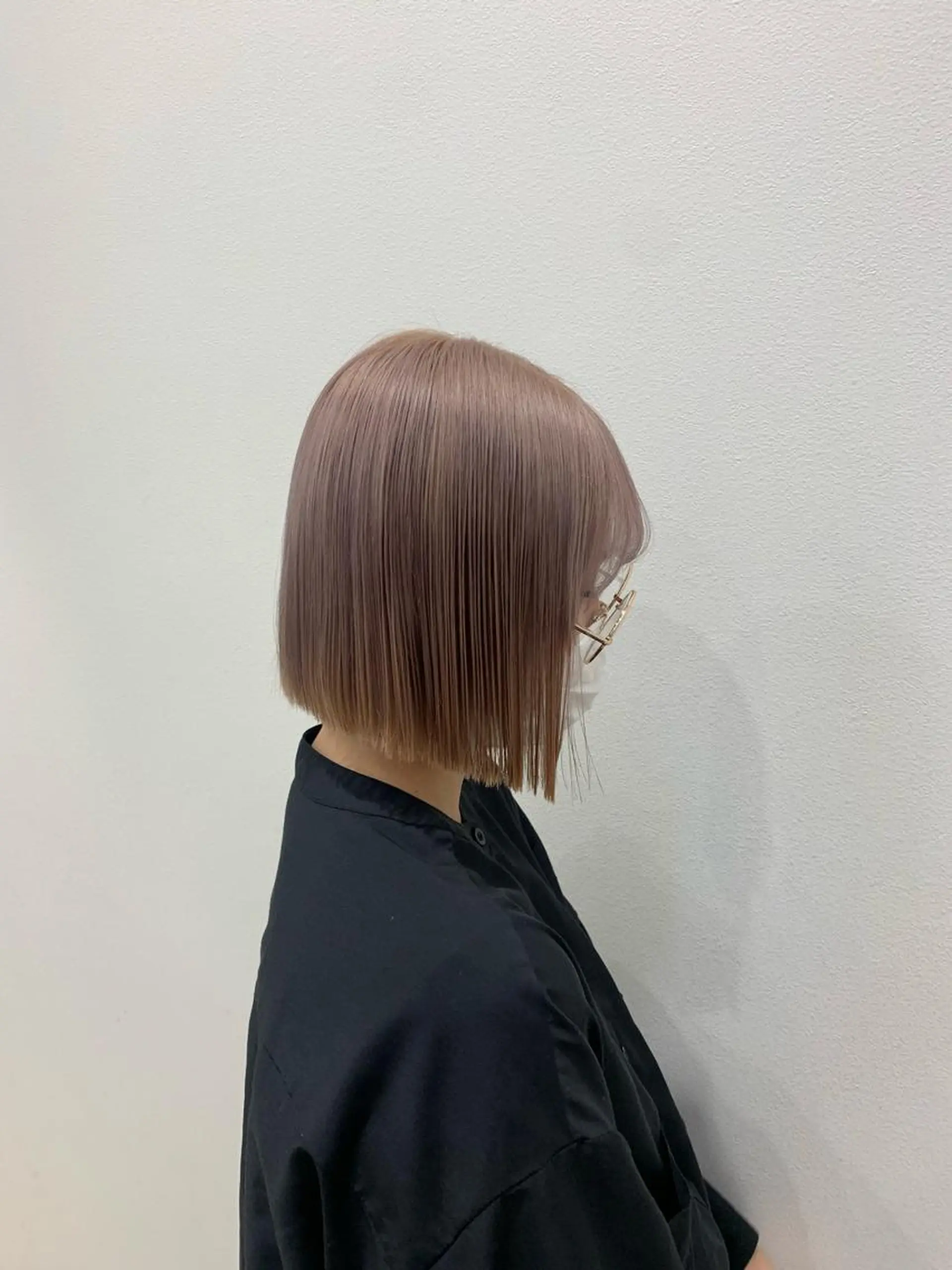 ミディアム カラー 長山 茉白のヘアスタイル