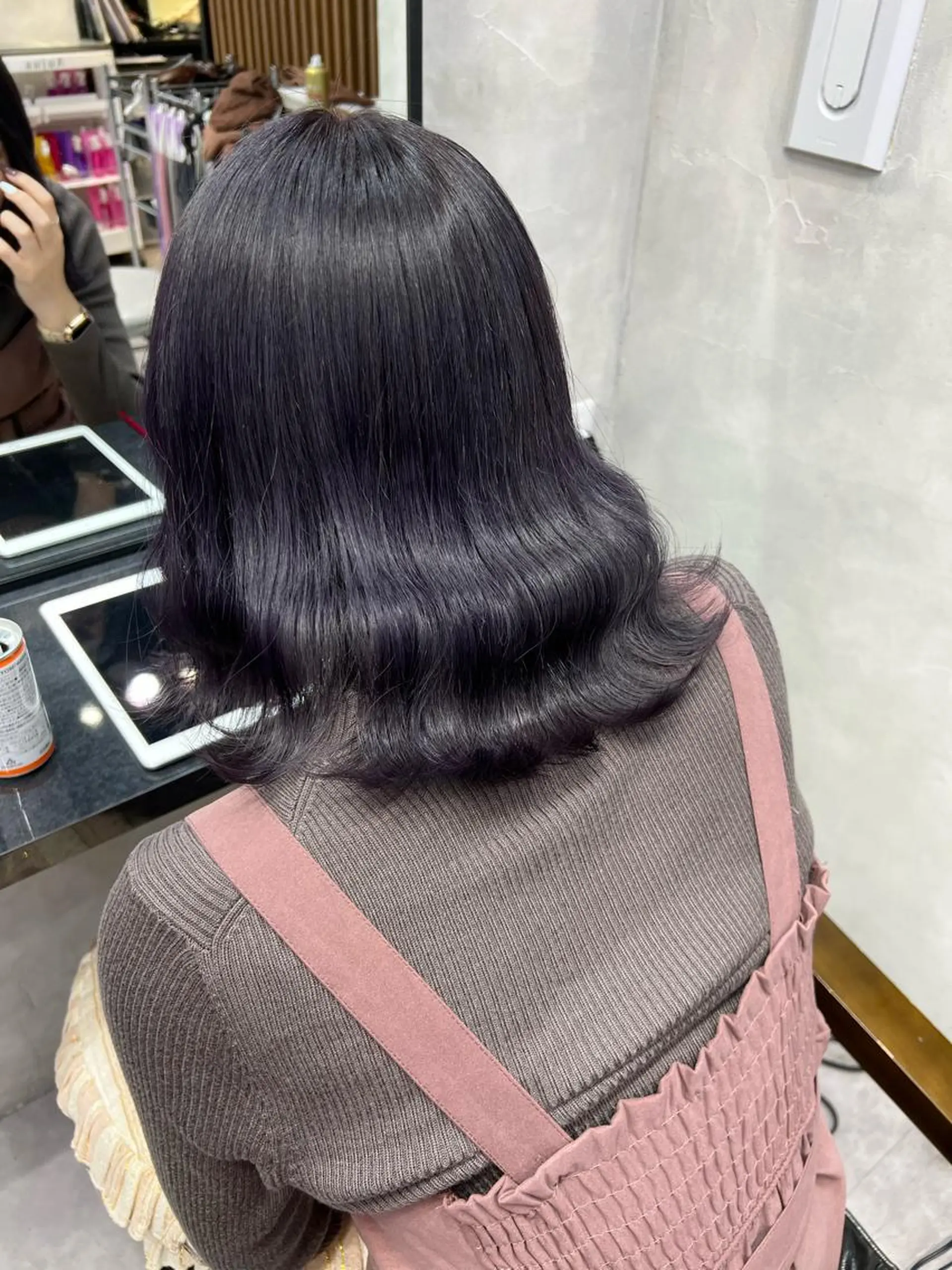 ミディアム カラー ヘアアレンジ シールエクステ アディクシーカラー アッシュ バレイヤージュ ベージュカラー カット ヘアカラー トリートメント ar+ ❤︎ maiのヘアスタイル