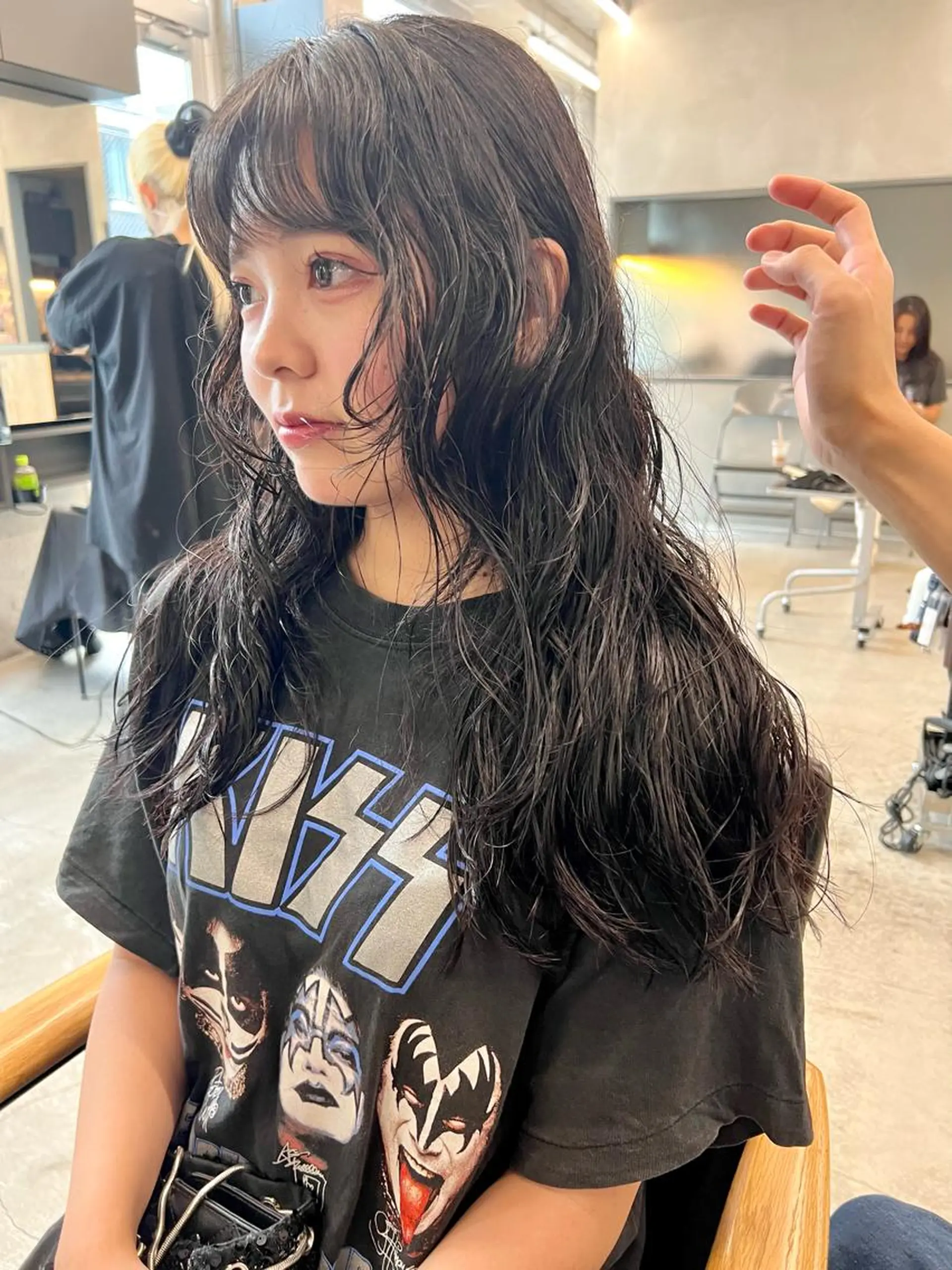 セミロング パーマ セミロングパーマ 顔周りカット カット パーマ sakoda shunkiのヘアスタイル