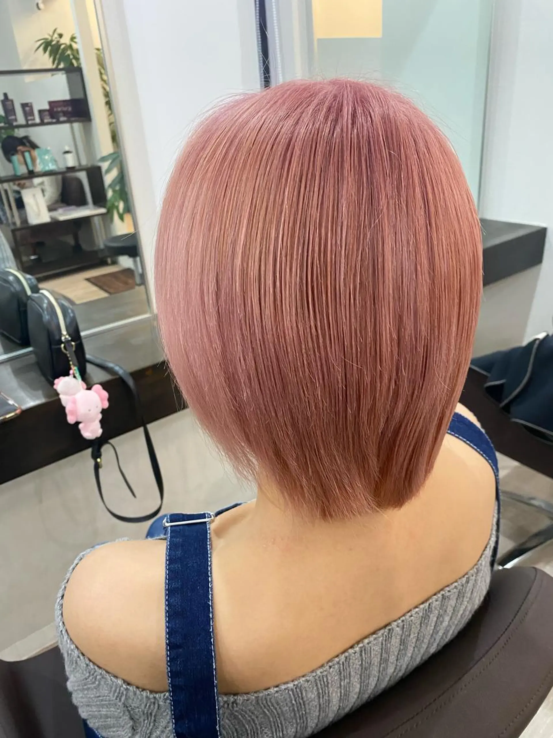 ショート カラー ピンクカラー HIYORI🌺 /ジェルムのヘアスタイル