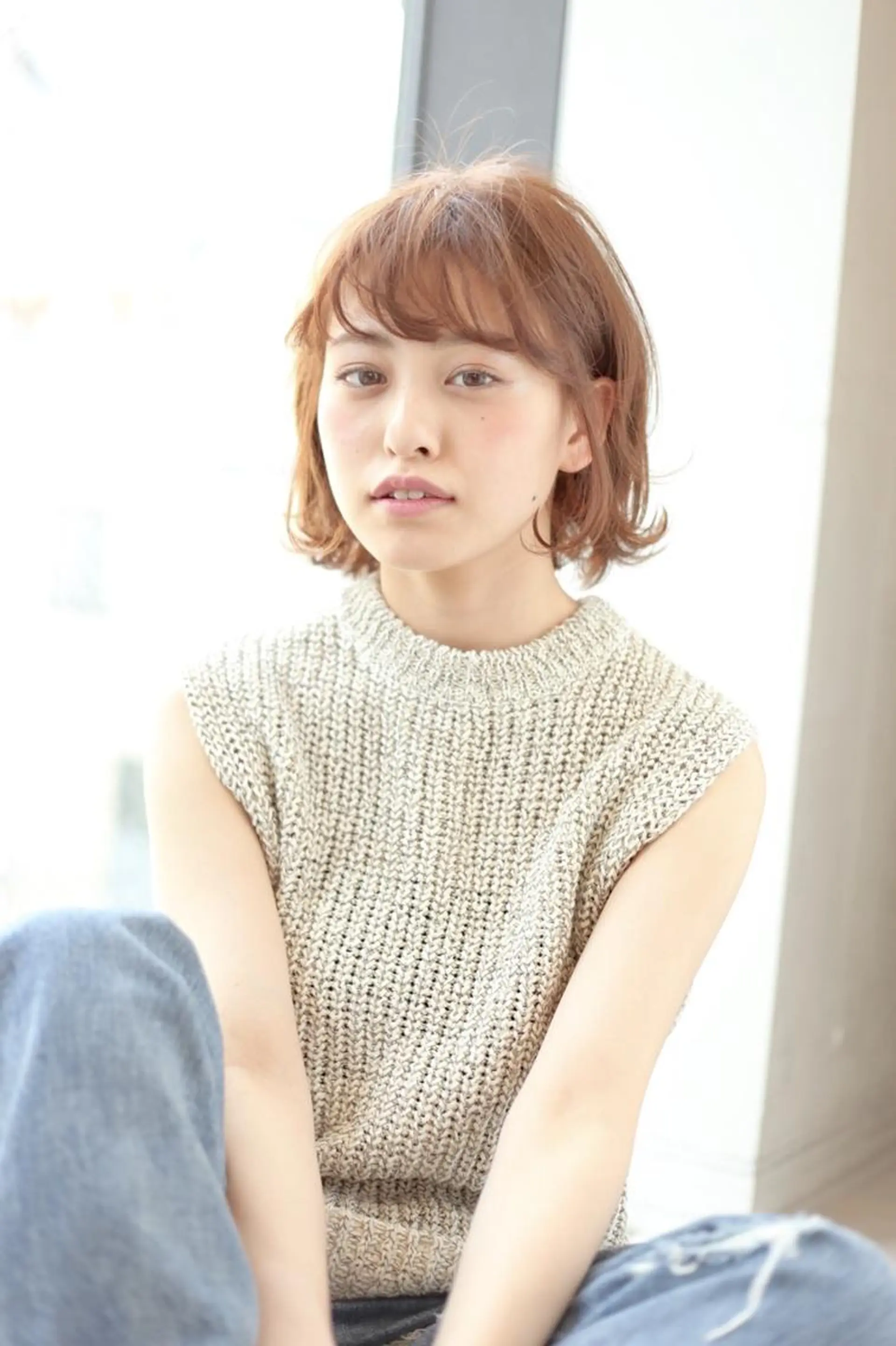 ミディアム 宮内 真乃のヘアスタイル