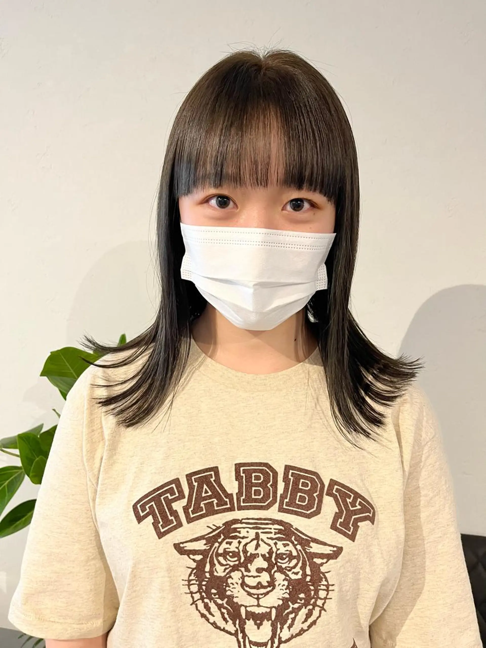 セミロング カラー ベージュカラー ブラウンカラー 透明感カラー グレージュ イルミナカラー ショート/パーマ/ カラー/FUKOのヘアスタイル