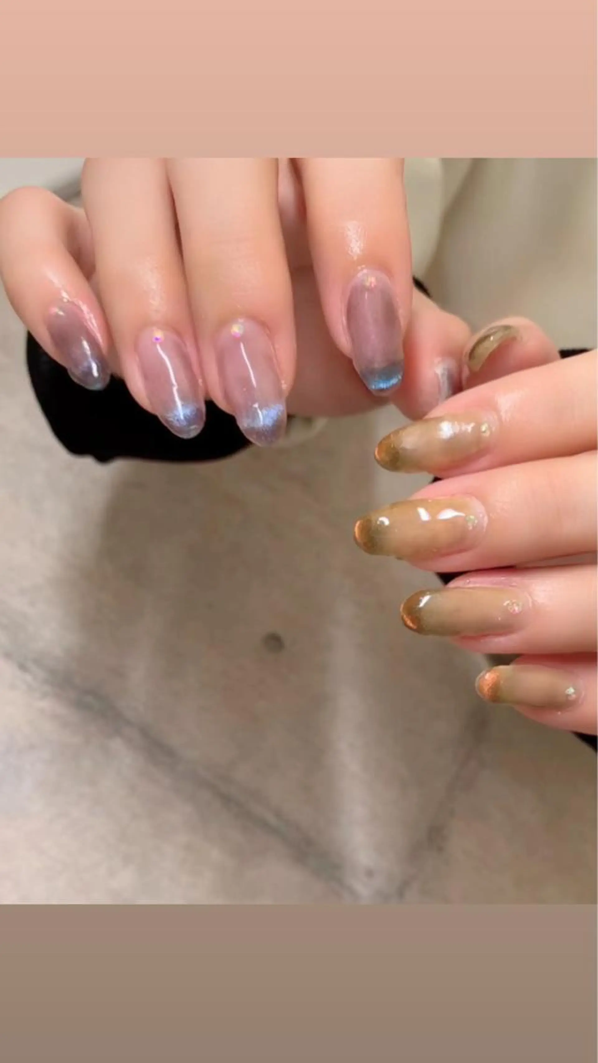 ネイル フレンチネイル マグネットネイル nail salon mのネイルデザイン