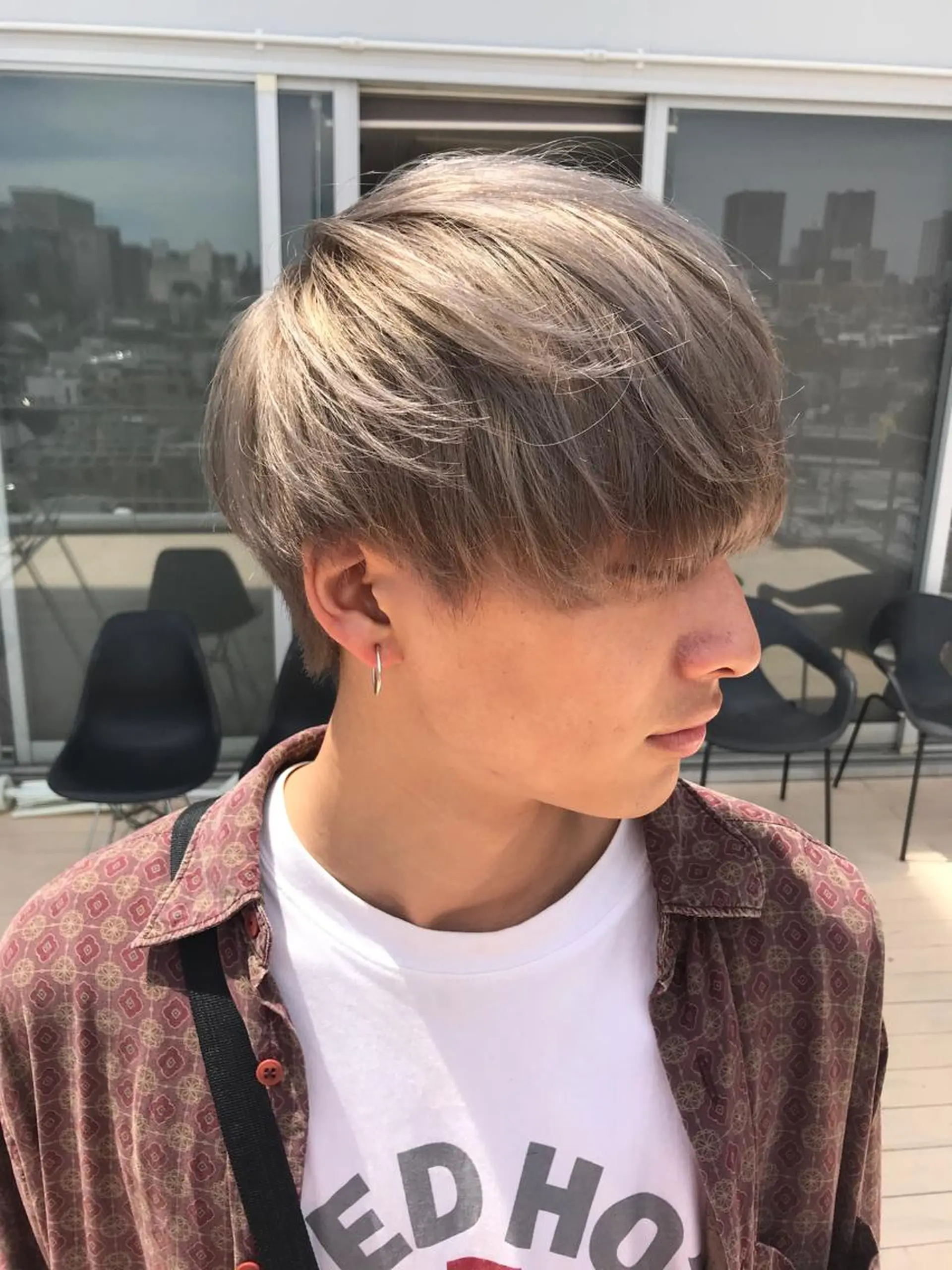 ショート カラー グレージュ カット ヘアカラー インナーエクステ渋谷 🦋KAJIのヘアスタイル