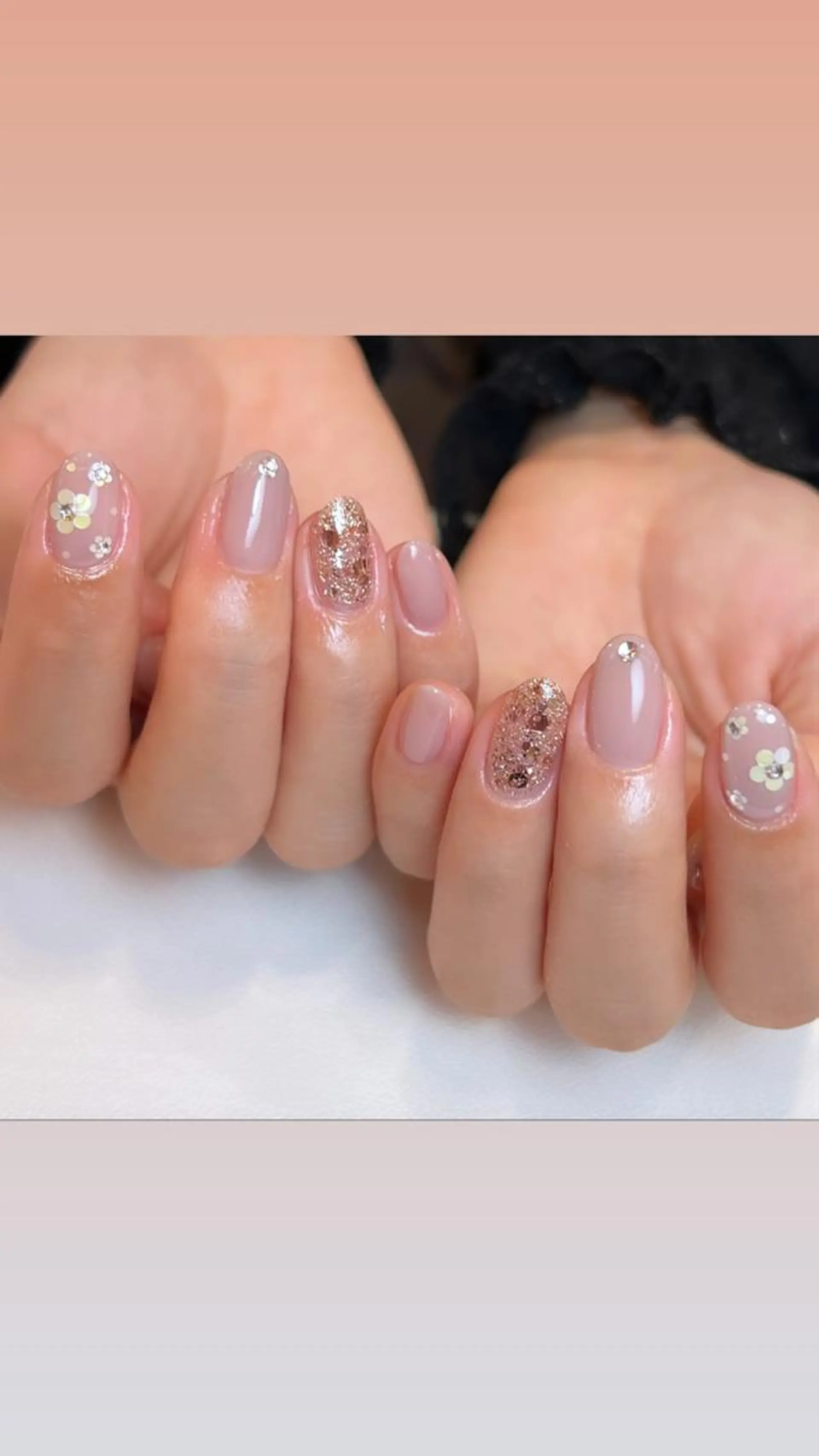 ミディアム 【爪の育成専門】深爪・むしり癖・丸い爪・ガサガサなど　　Rio nail所属・Rio nail まなみのネイルデザイン