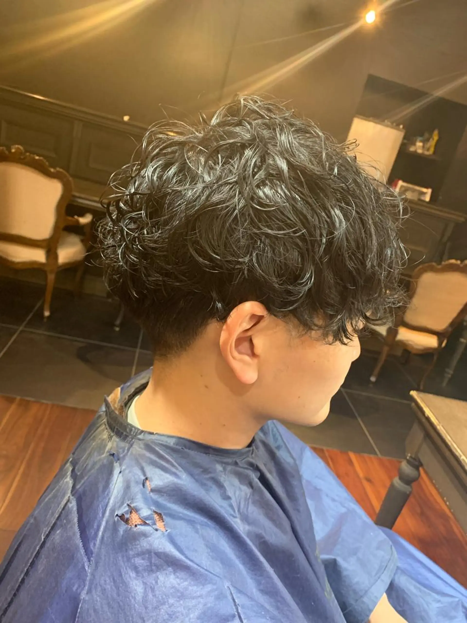 ショート パーマ メンズ カット パーマ 吉本 yoshimotoのヘアスタイル