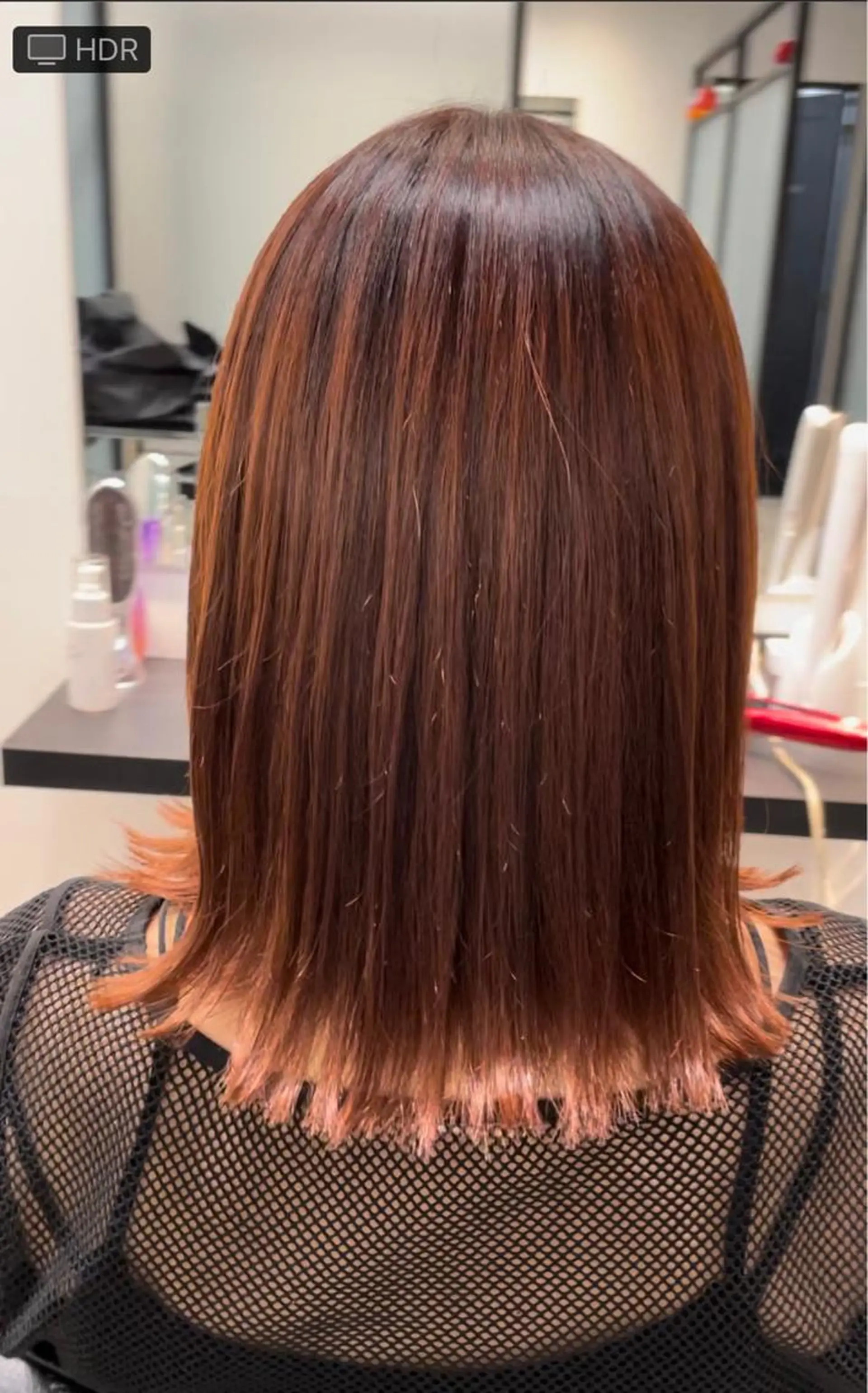 ミディアム カラー ブラウンカラー カット ヘアカラー トリートメント 縮毛•酸性矯正特化/ 美髪•髪質改善/KJのヘアスタイル