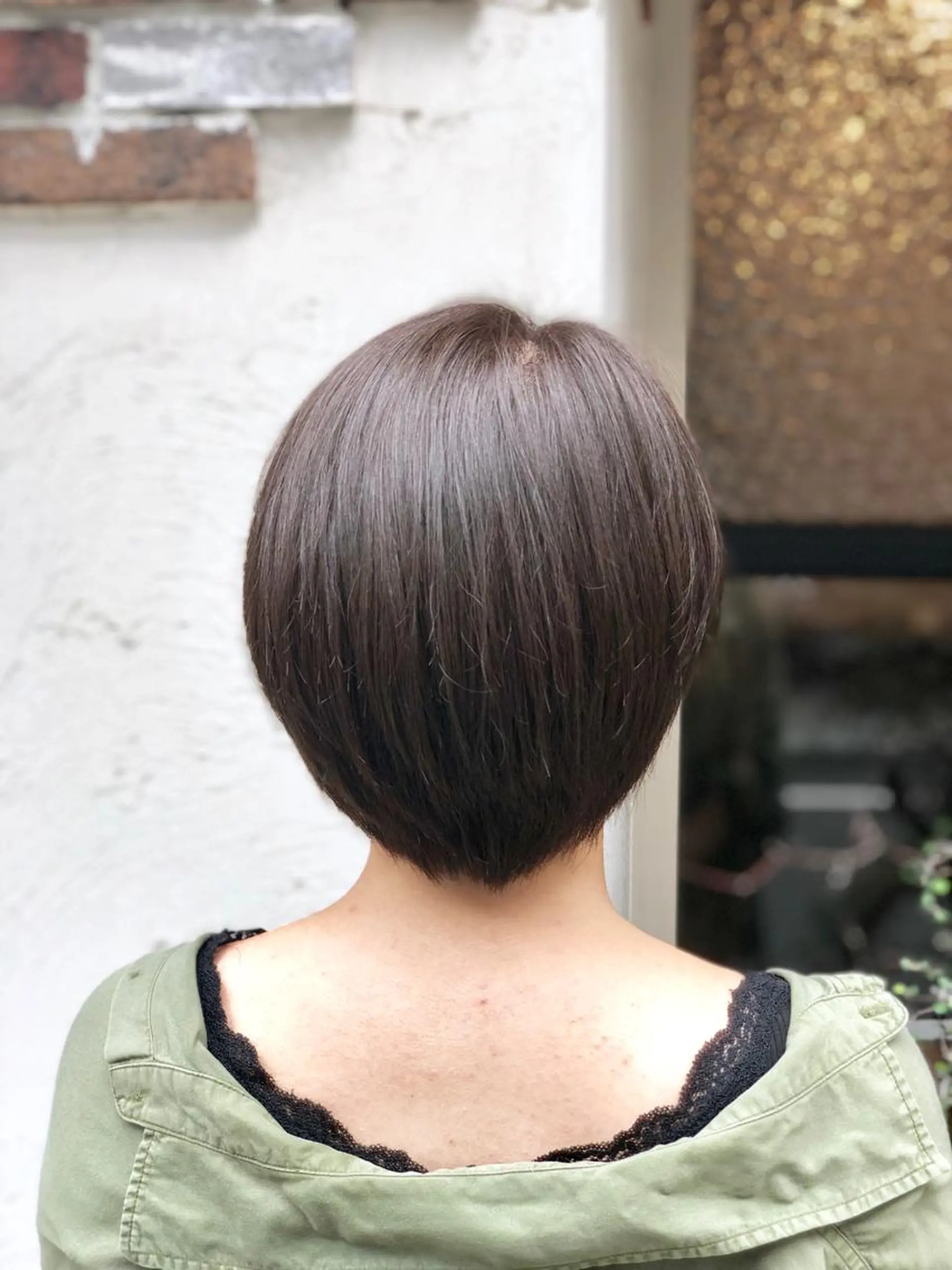 ショート カラー 透明感カラー グレージュ 桐原 竜也のヘアスタイル