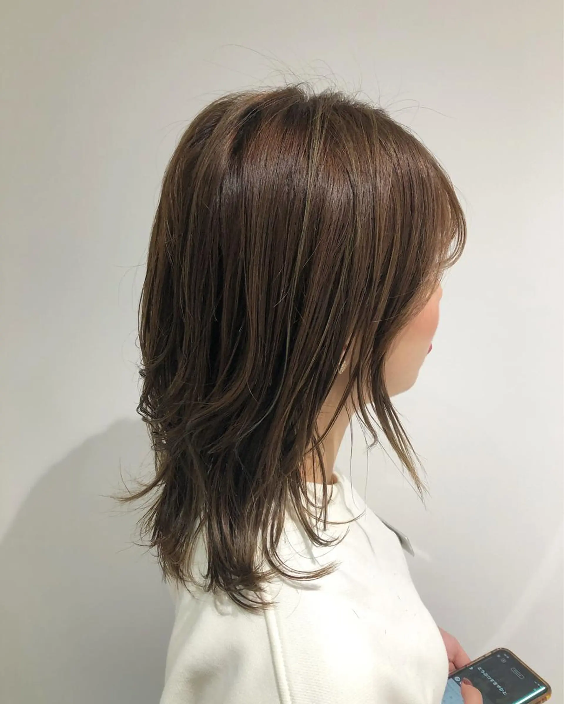 ミディアム カラー デザインカラー 過去一の柔髪ヘア 🌿einshairのヘアスタイル