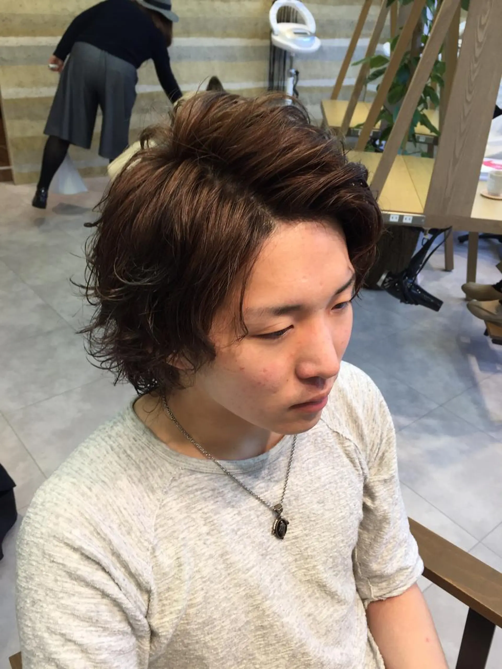メンズ メンズパーマ イシイ リョウヘイのヘアスタイル