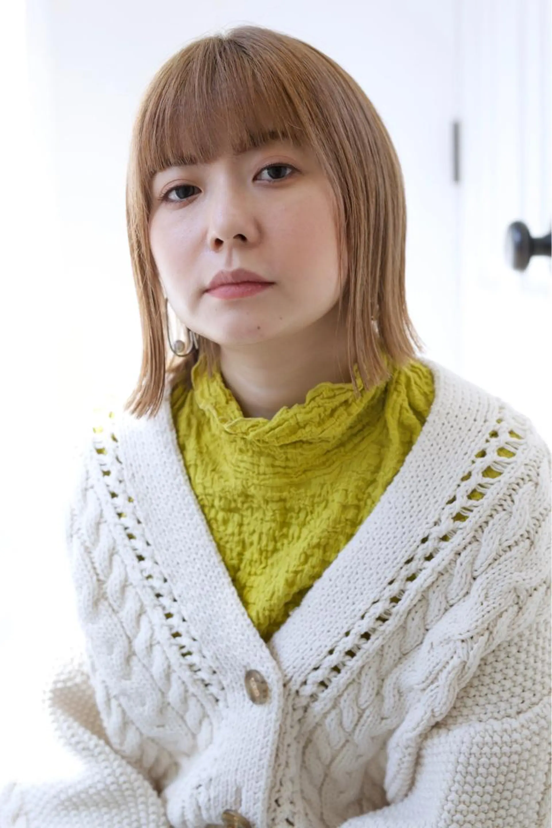 ミディアム カラー カット ヘアカラー fio マナミのヘアスタイル