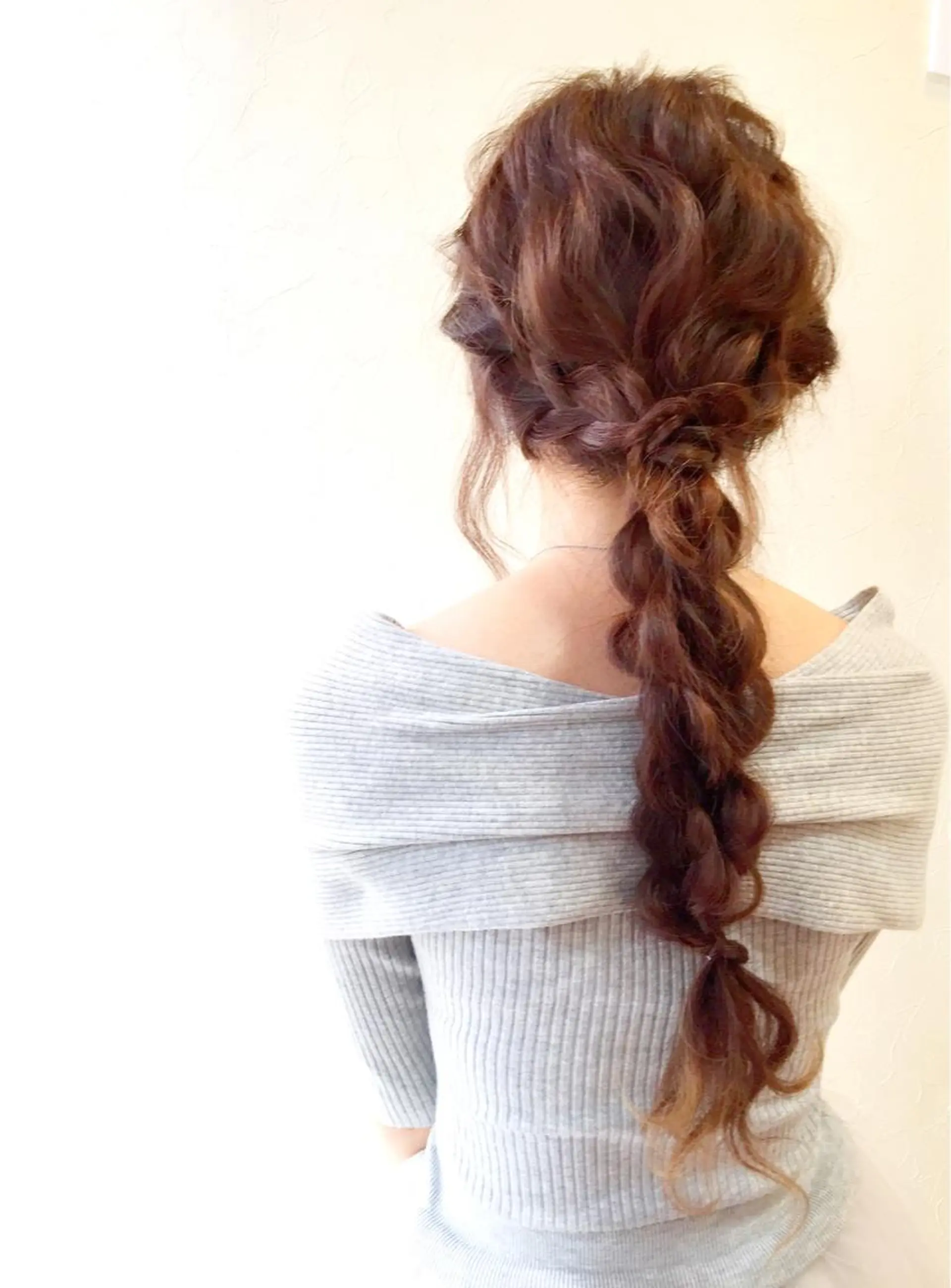 ミディアム セミロング ロング ヘアアレンジ 三つ編み nike所属・nike にけのヘアスタイル