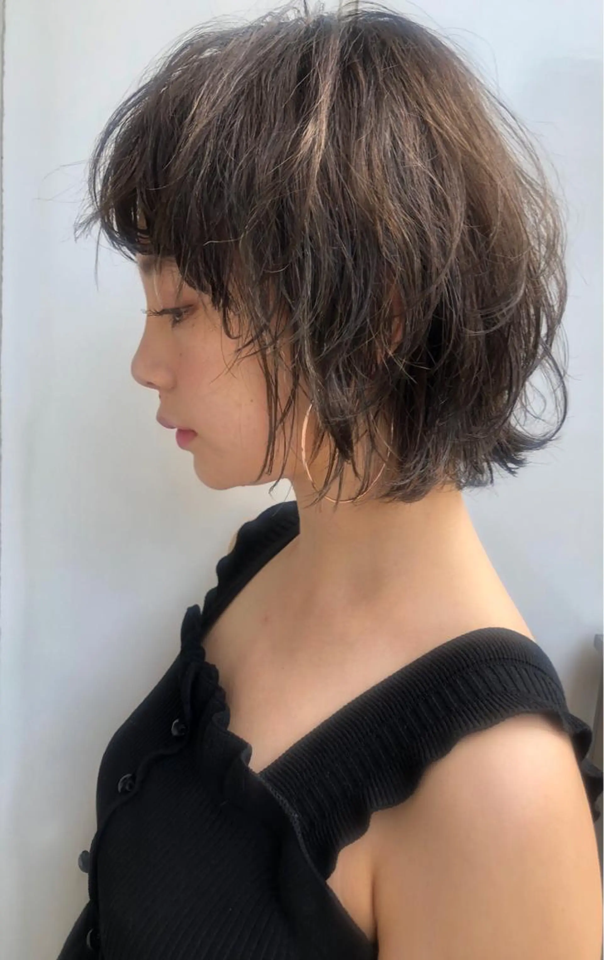 ショート カラー ボブ ヘアカラー watanabe tomomiのヘアスタイル