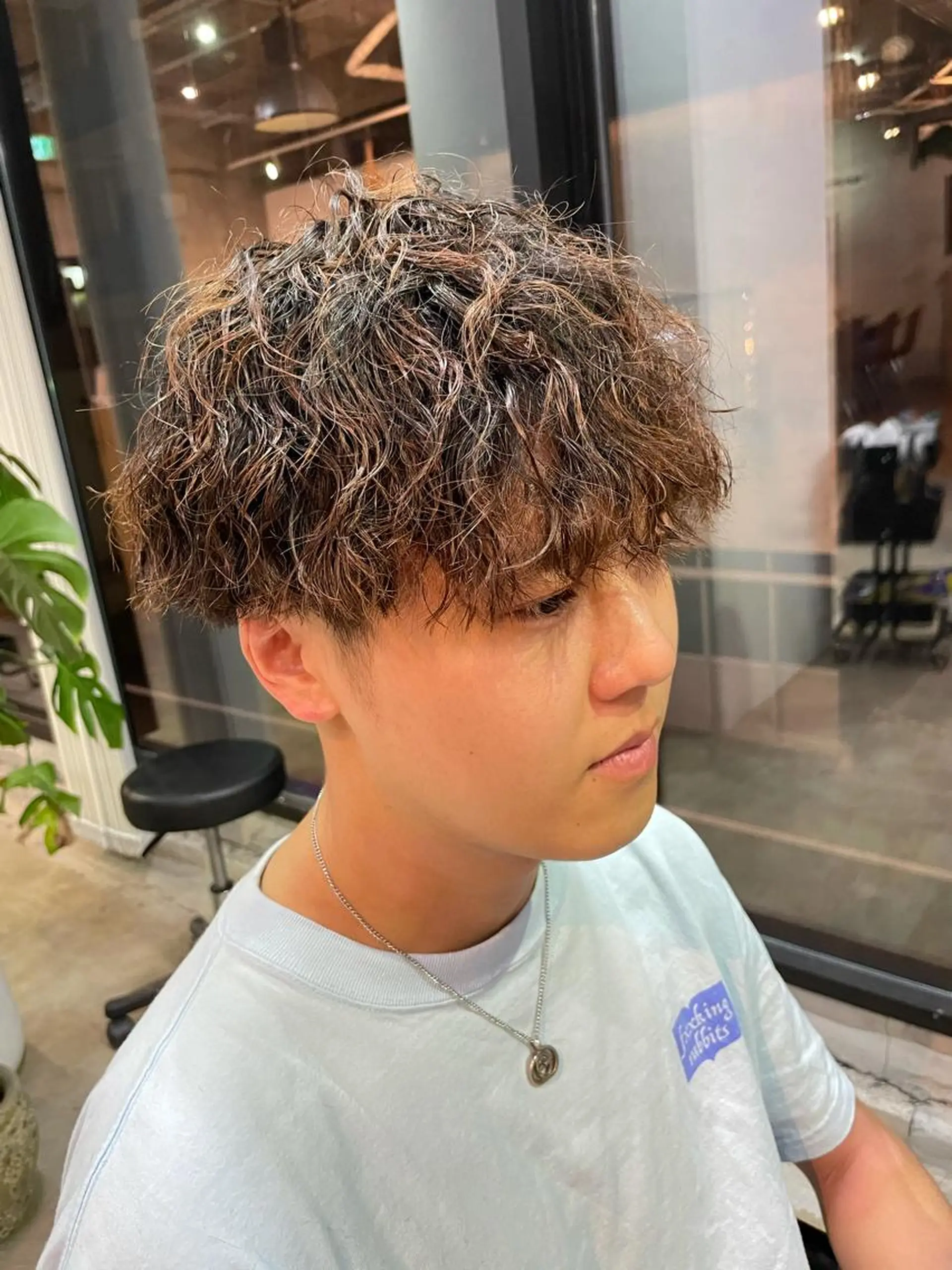 パーマ メンズ カット パーマ 山下 皐介のヘアスタイル