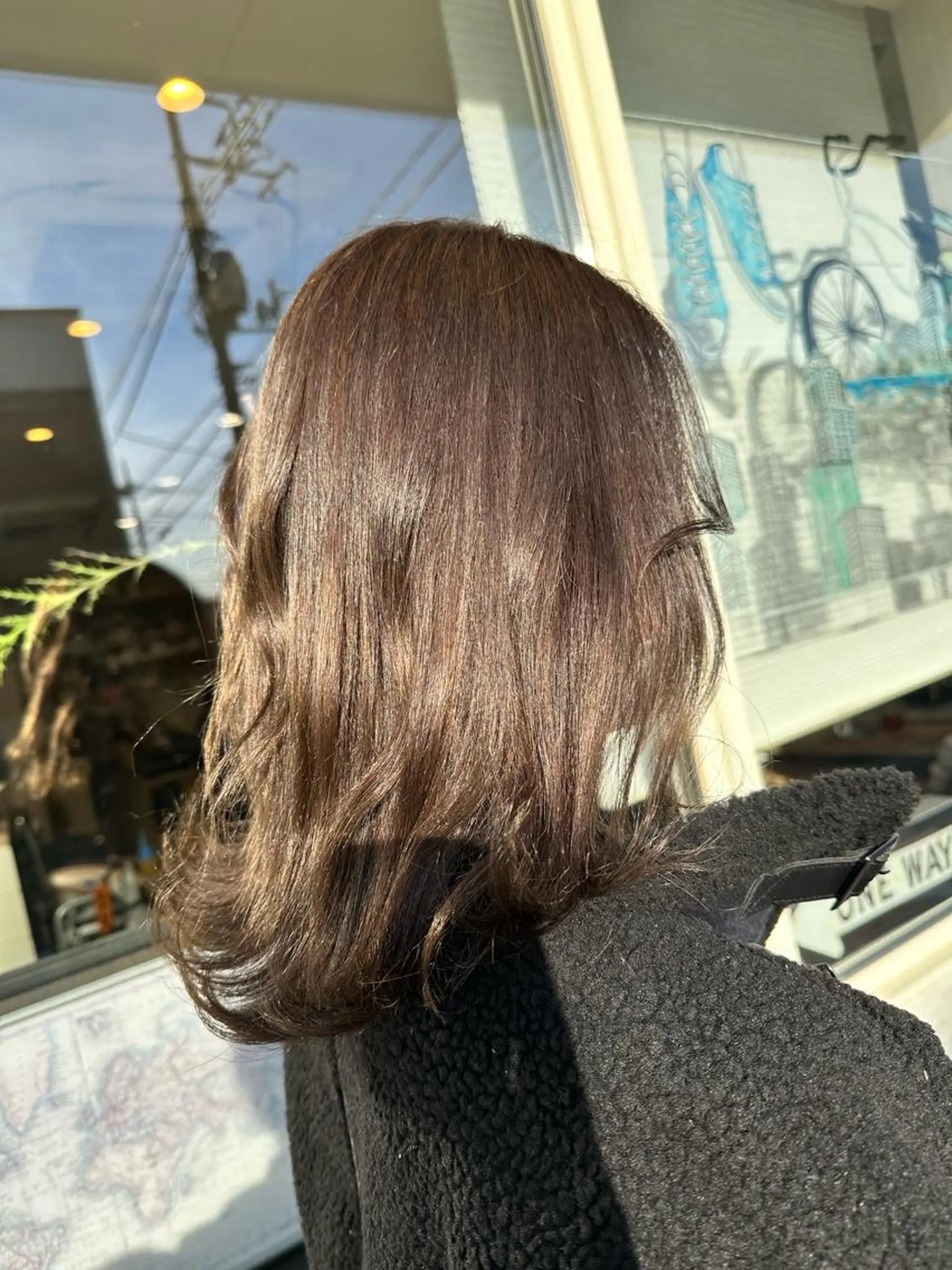 セミロング カラー 🪼高評価🪼 💎柴崎の藤咲💎のヘアスタイル