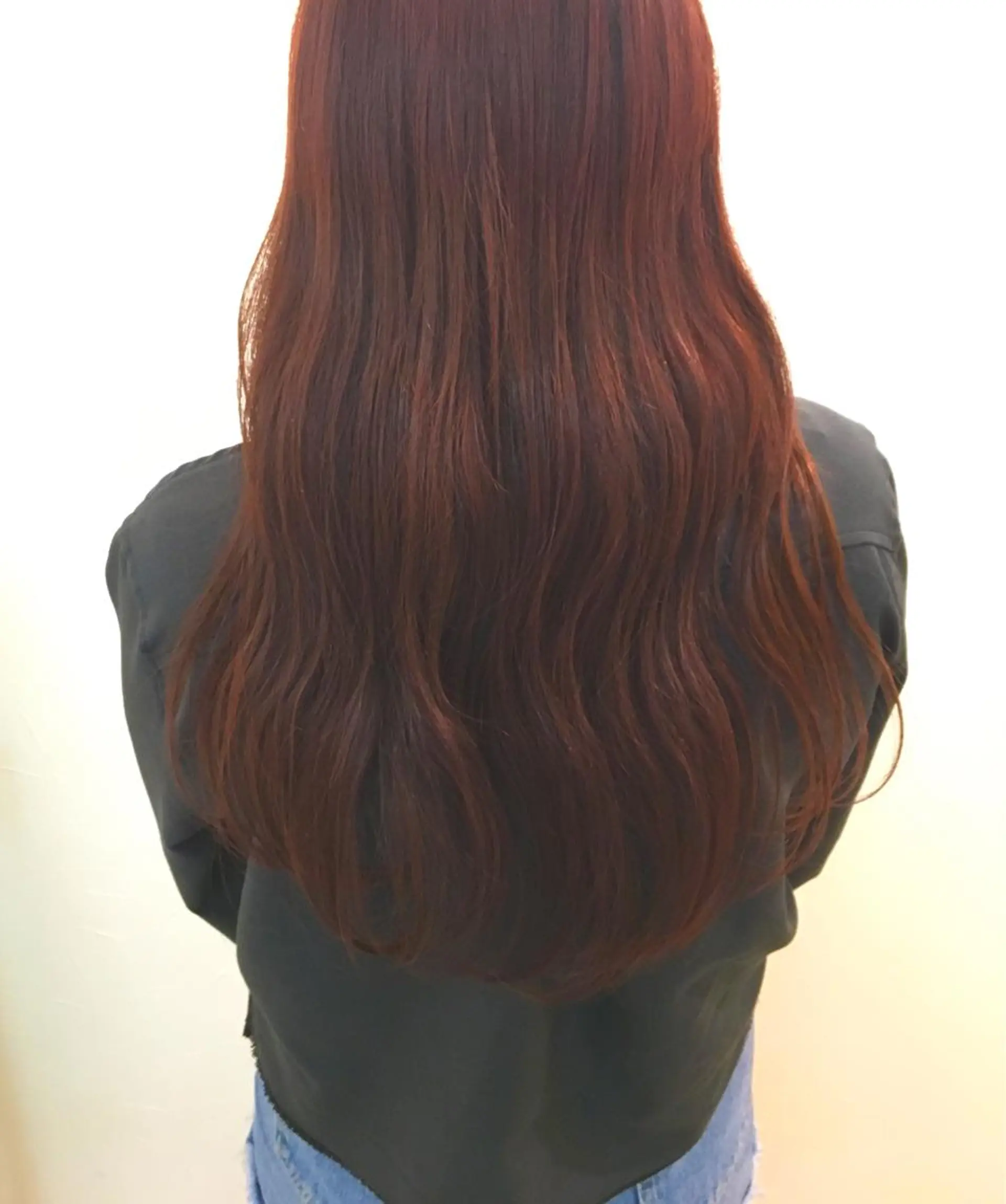 ロング カラー ヘアアレンジ レッドカラー 柔らか垢抜けｶﾗｰと ｶｯﾄ🫧ASUKAのヘアスタイル
