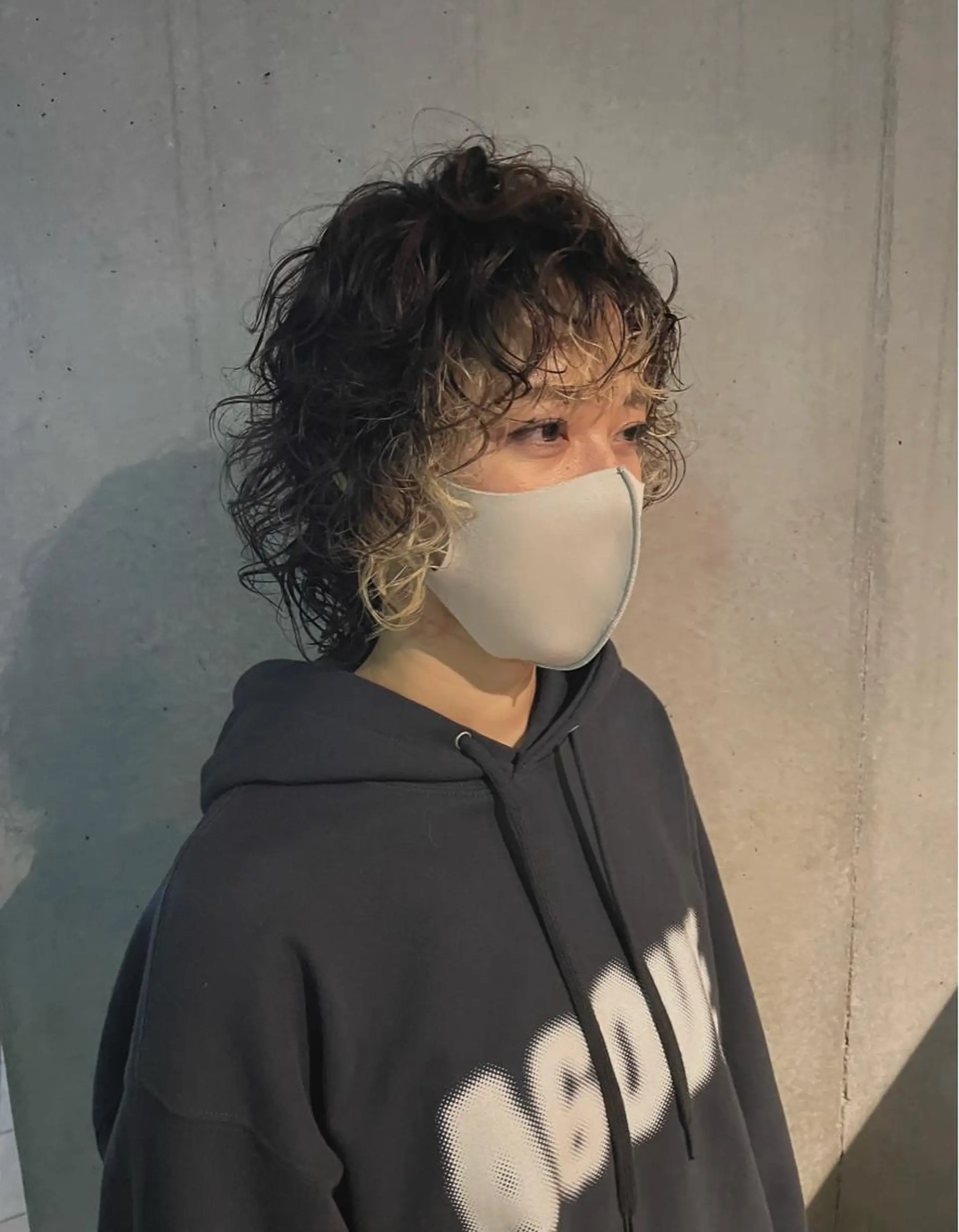 ミディアム パーマ ミディアムパーマ ミストバング ボブ スパイラルパーマ Ikeda Uのヘアスタイル