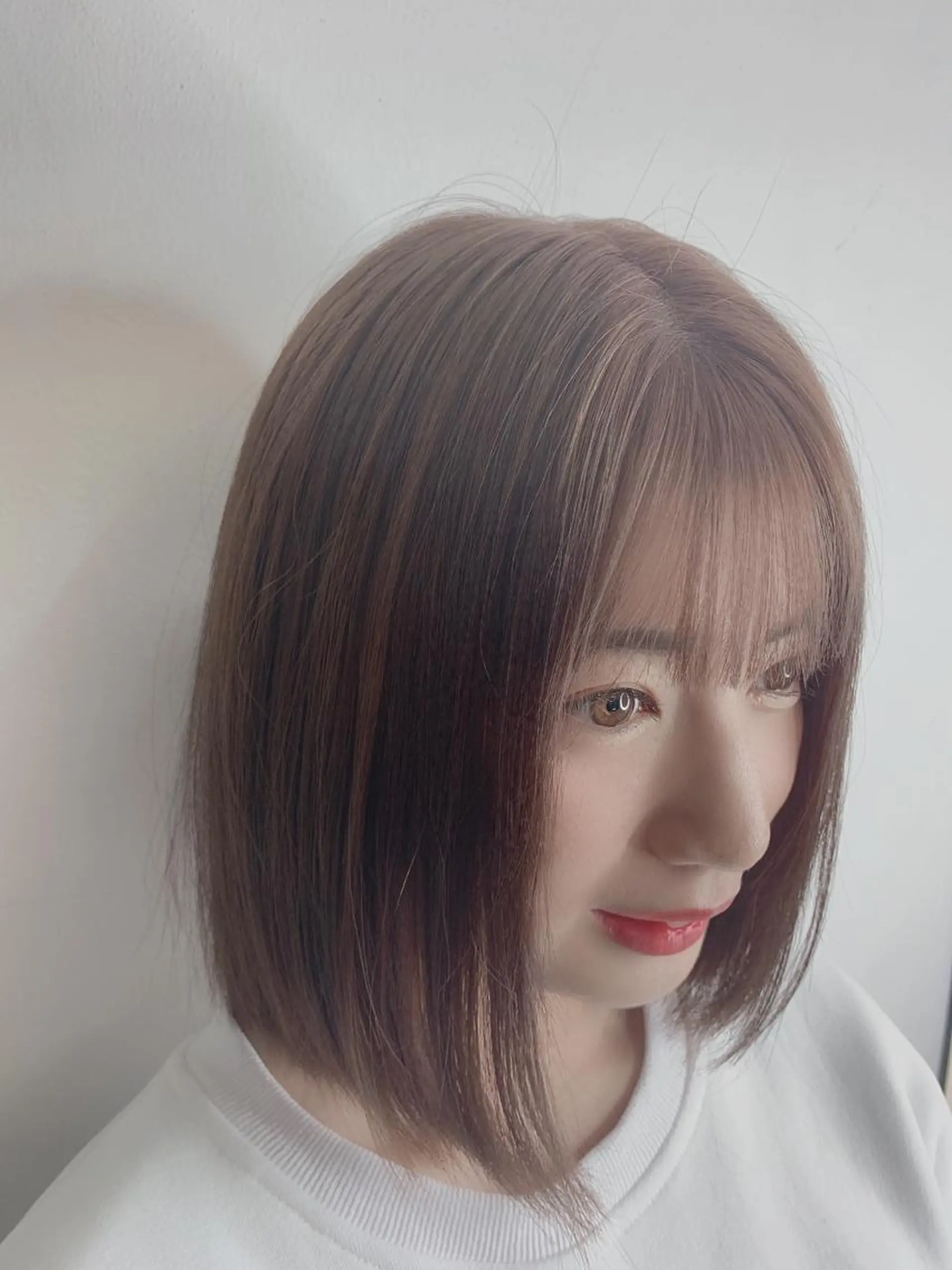 セミロング 🪞上品で可愛い韓国 ヘア🪞Rikutoのヘアスタイル