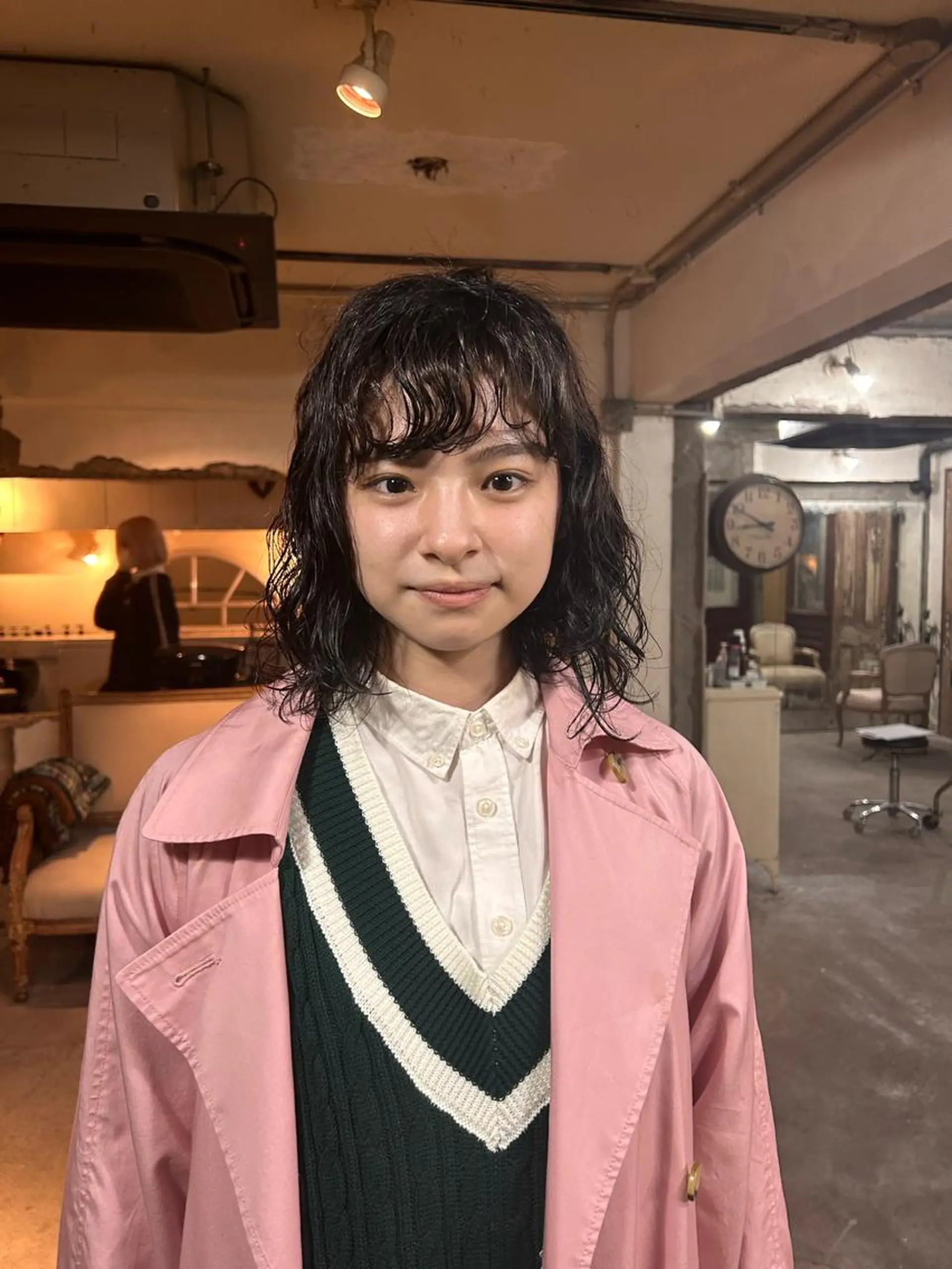 ミディアム パーマ ミディアムパーマ ボブ プードルパーマ スパイラルパーマ お任せヘア☘️☘️ 及川渚のヘアスタイル