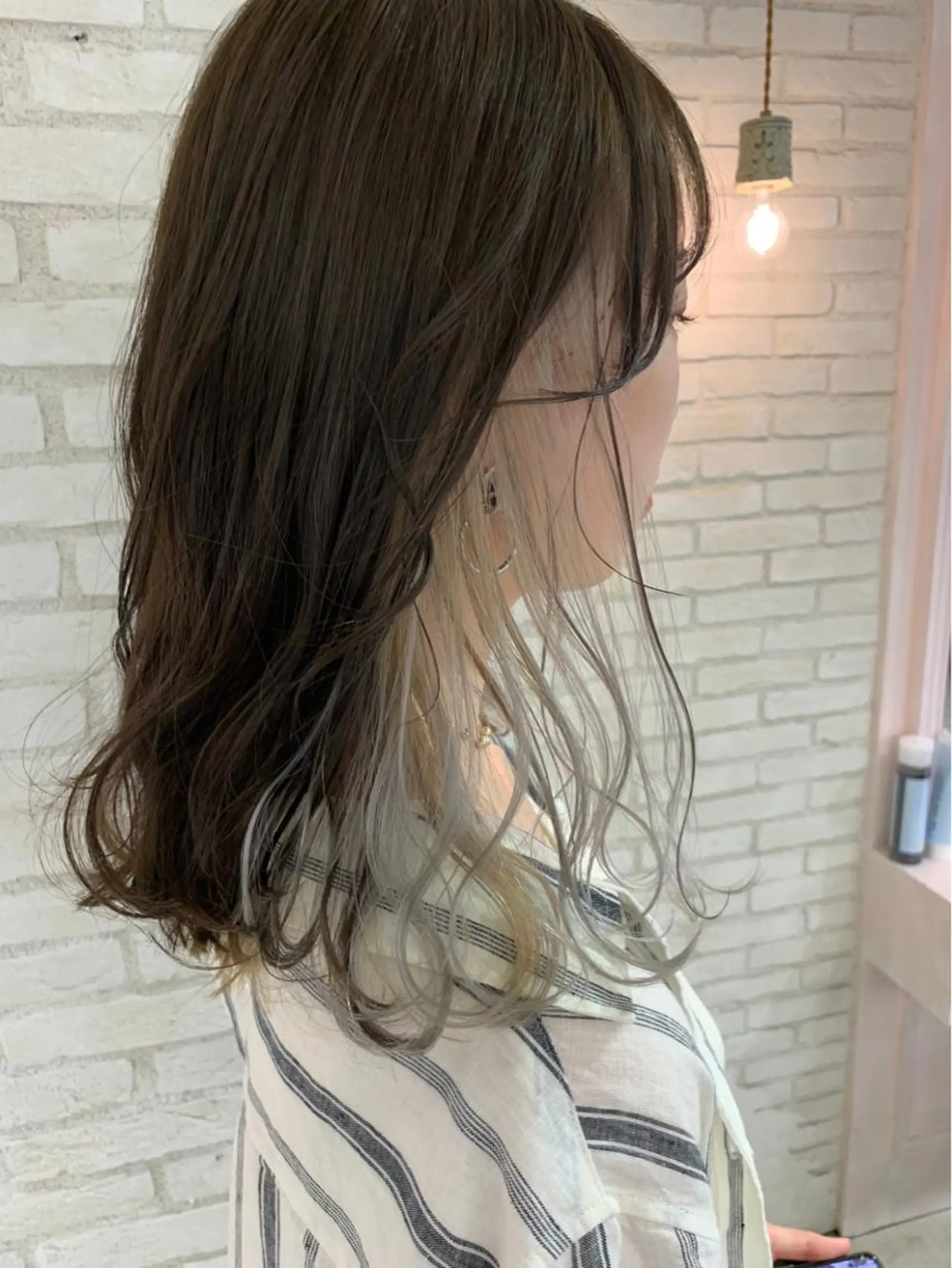 セミロング カラー 韓国ヘア/艶カラー /田中悠佑のヘアスタイル