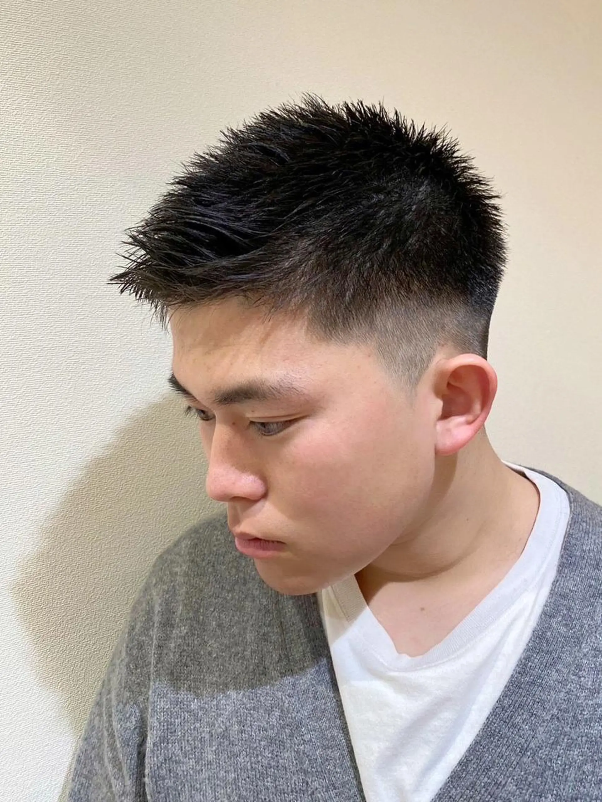 メンズ ビジネス フェードカット メンズパーマ 学生（メンズ向け） スキンフェード ☘️お悩み解決☘️ 岡部恒輝のヘアスタイル
