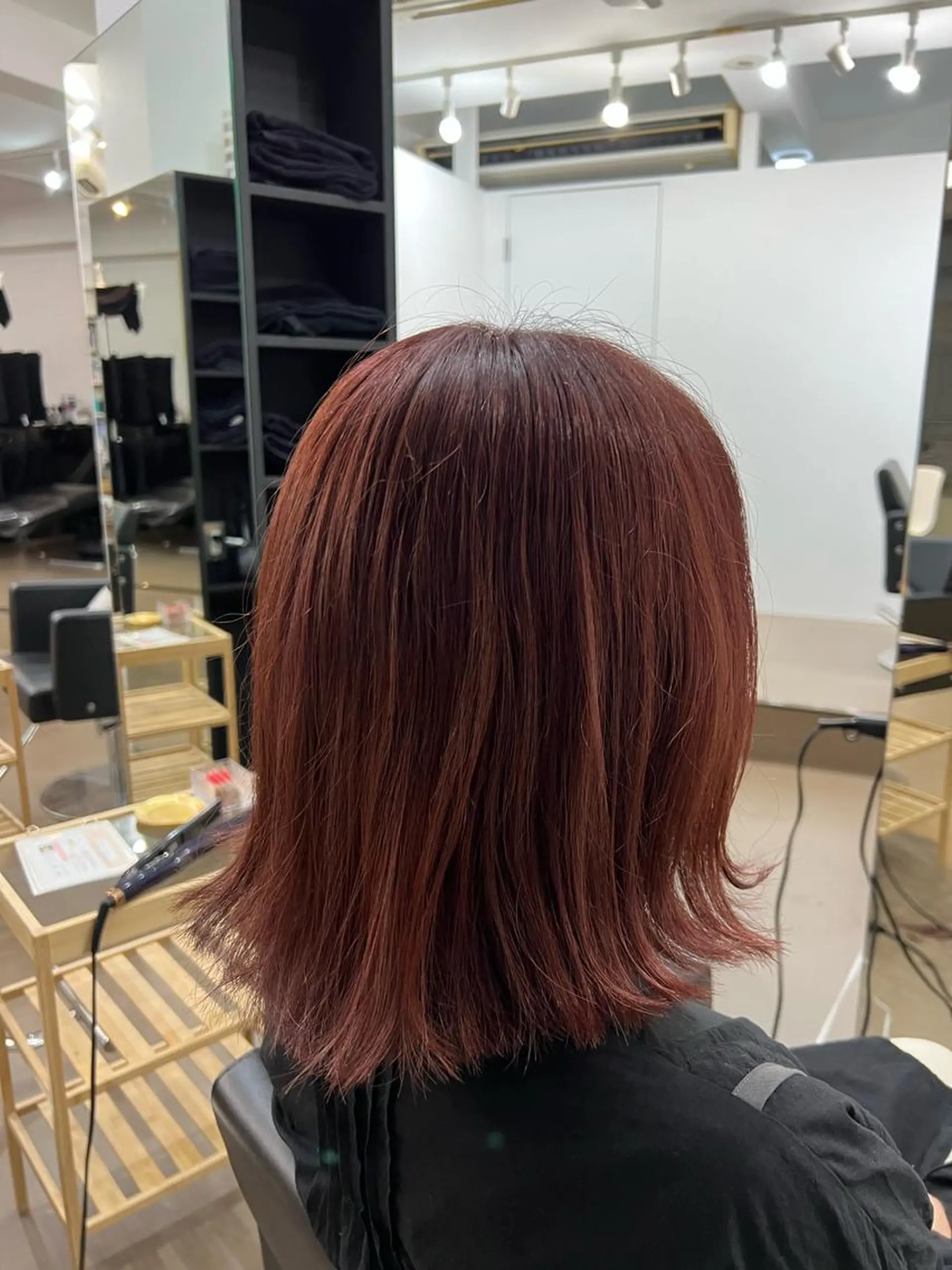 ミディアム カラー ブリーチ ケアブリーチ ダブルカラー イヤリングカラー ハイライトカラー 神戸ボブ✂️ ioe三宮/田 伸佳のヘアスタイル