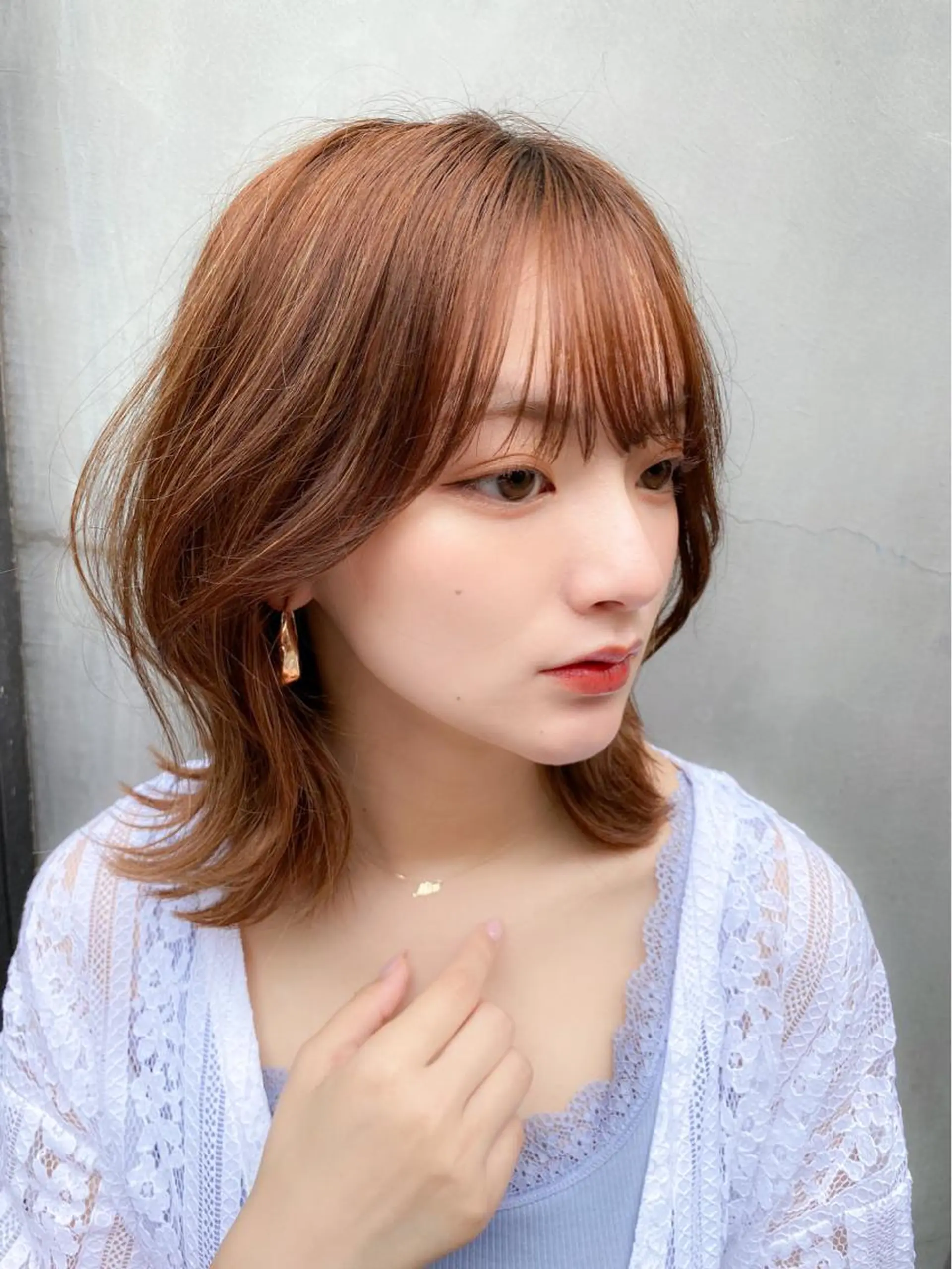 ミディアム カラー シールエクステ ミディアムパーマ ブリーチ ケアブリーチ ダブルカラー カット ヘアカラー 縮毛矯正 トリートメント 新宿/韓国風レイヤー 髪質改善/渋谷直樹のヘアスタイル