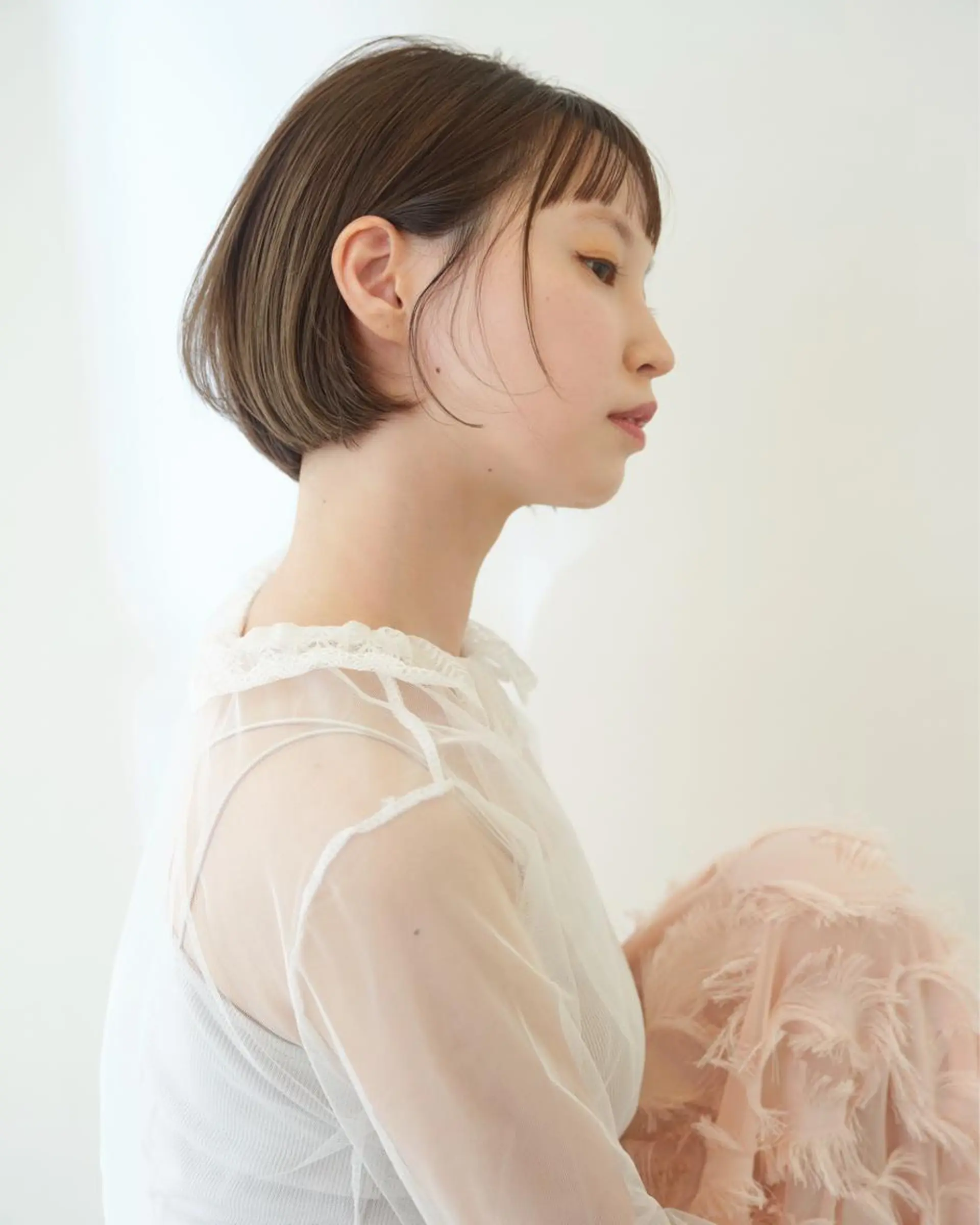 ミディアム 國村 優のヘアスタイル