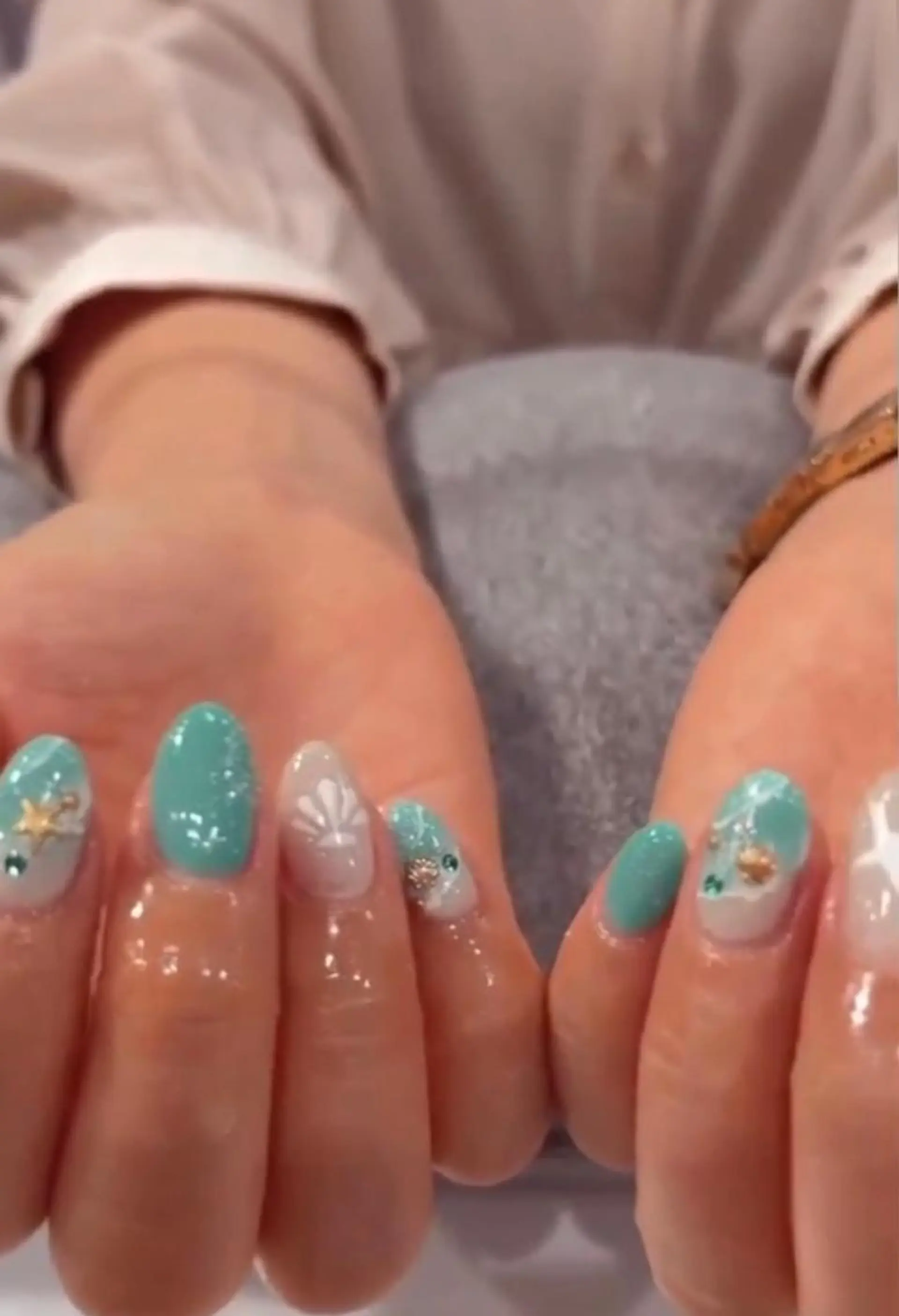 ネイル 夏ネイル 鶴橋wooone nail.rieのネイルデザイン