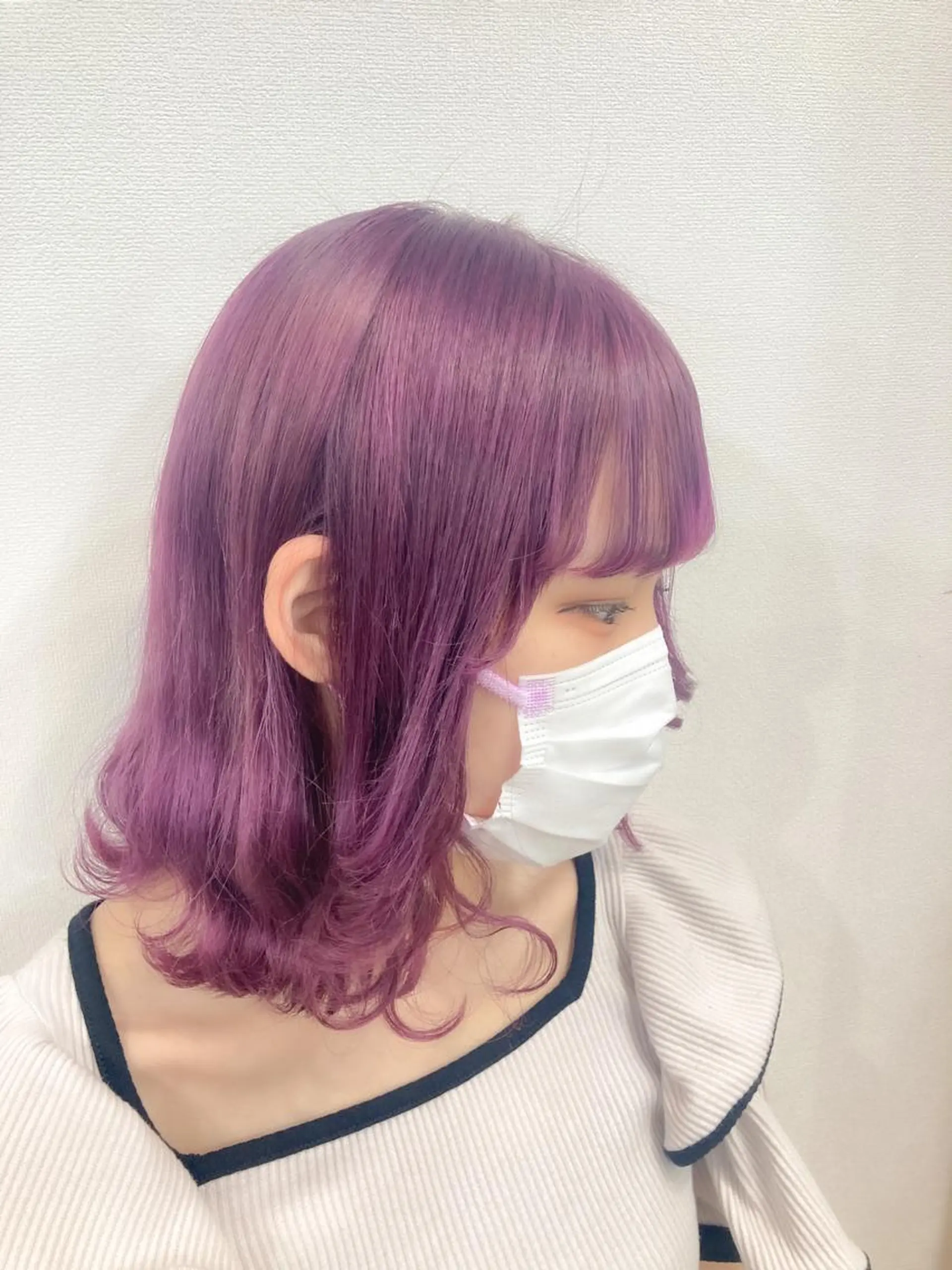 ミディアム カラー ☁️hinako☁️ 1HAVANAのヘアスタイル