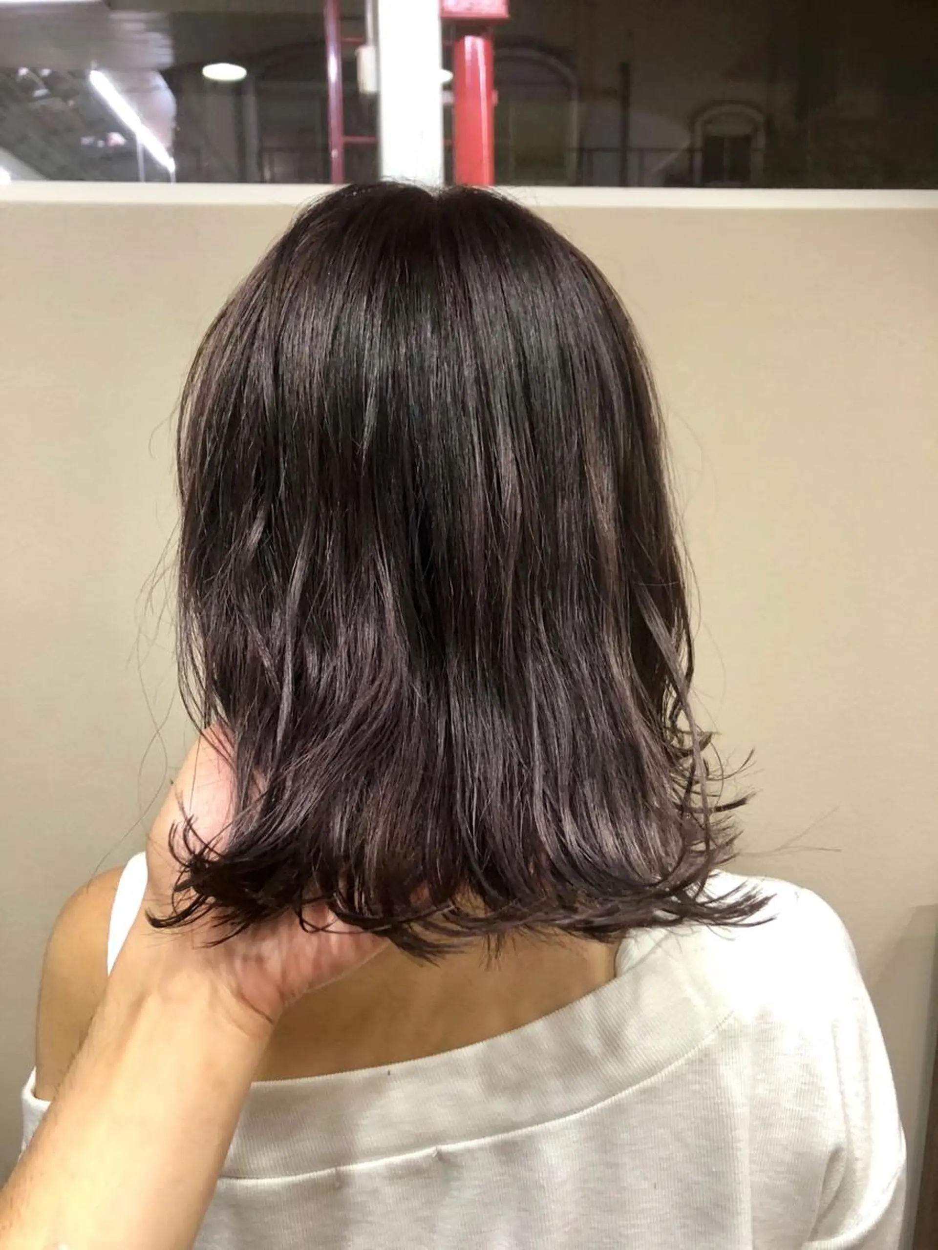 ショート カラー ブリーチ ラベンダーカラー ラベンダーグレー 東條 克義のヘアスタイル