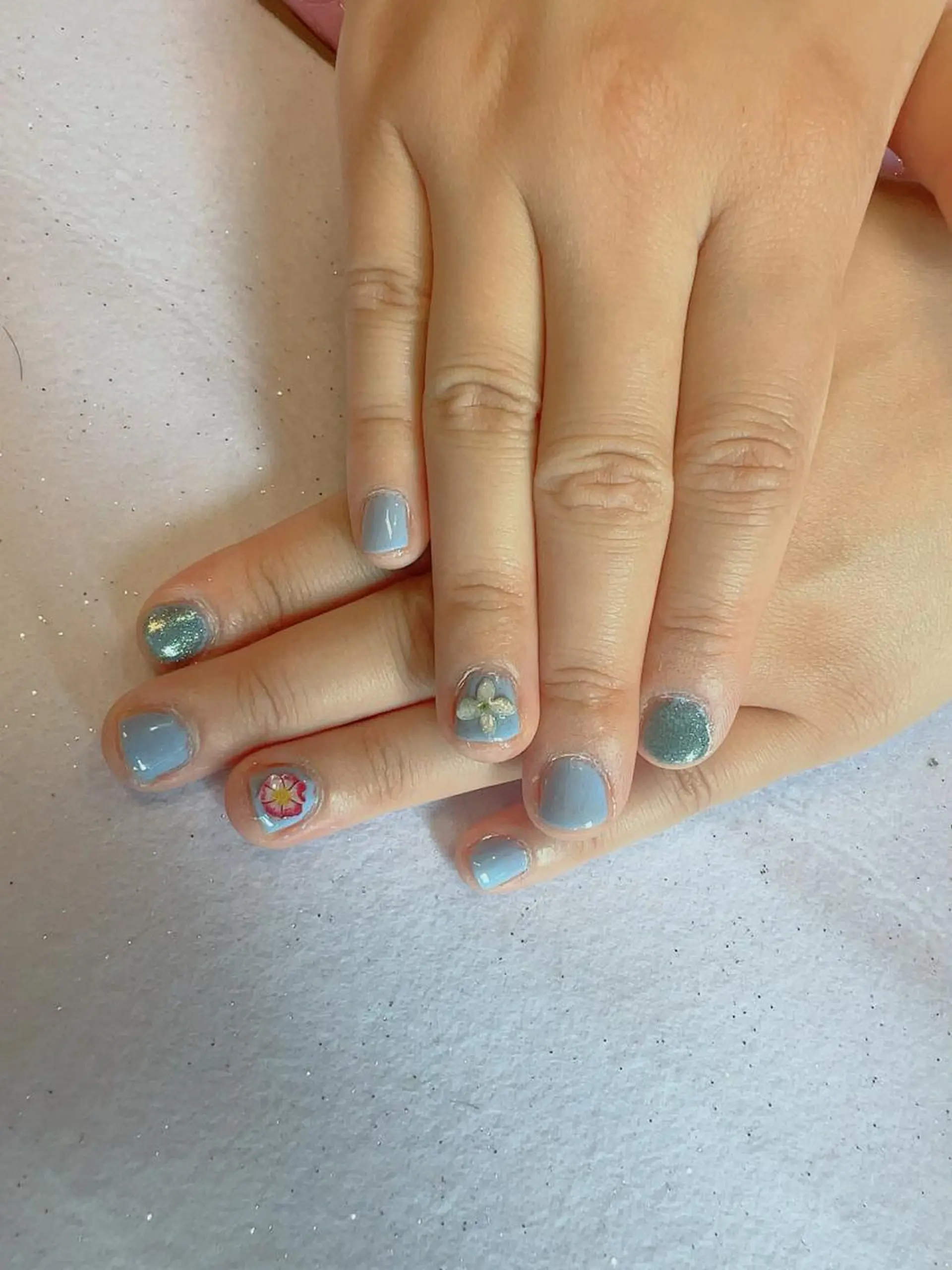 ネイル ミラーネイル クーペアセック あやののネイルデザイン