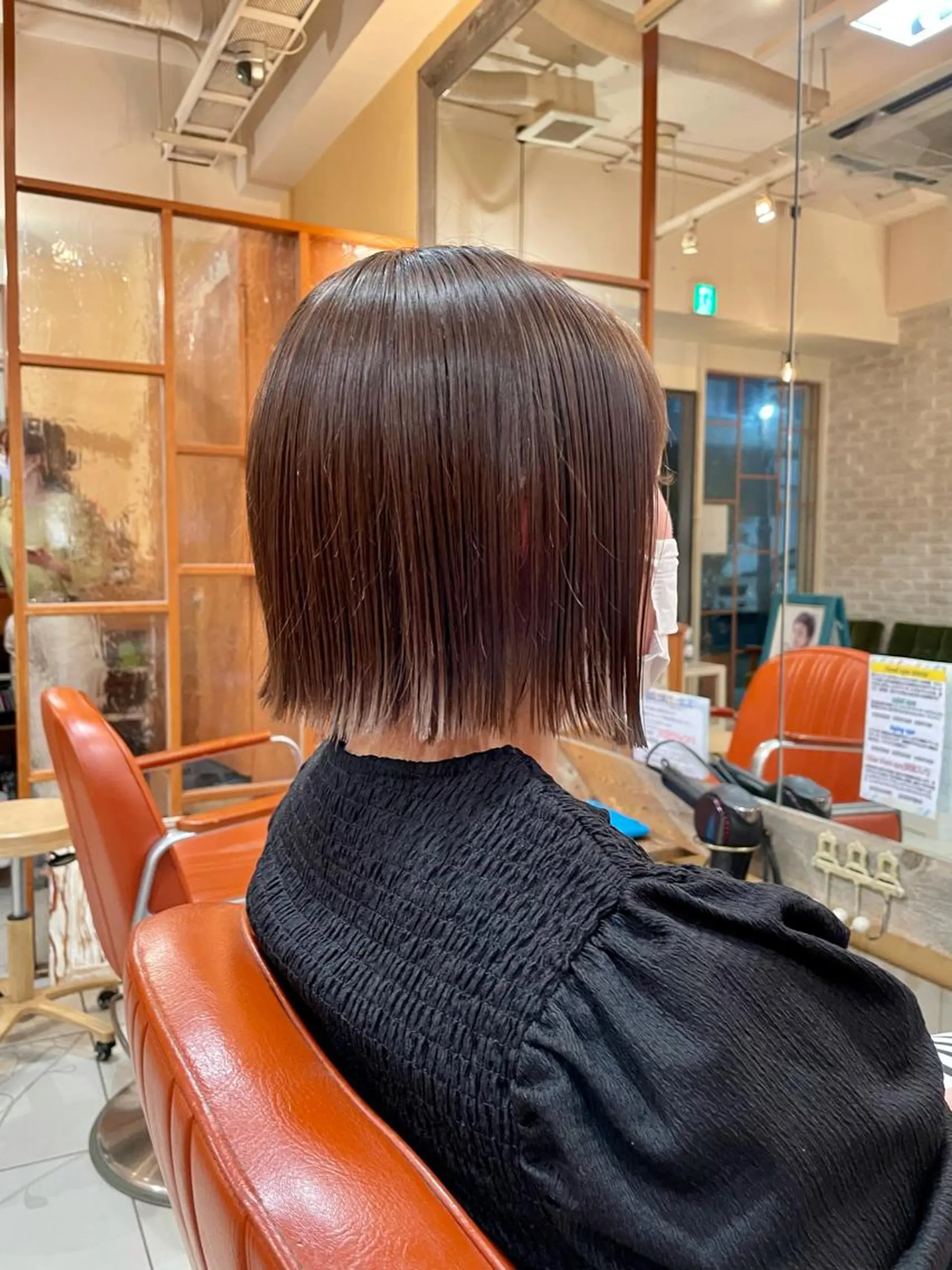 ショート 切りっぱなしボブ ボブ ショートヘア 若林 良のヘアスタイル