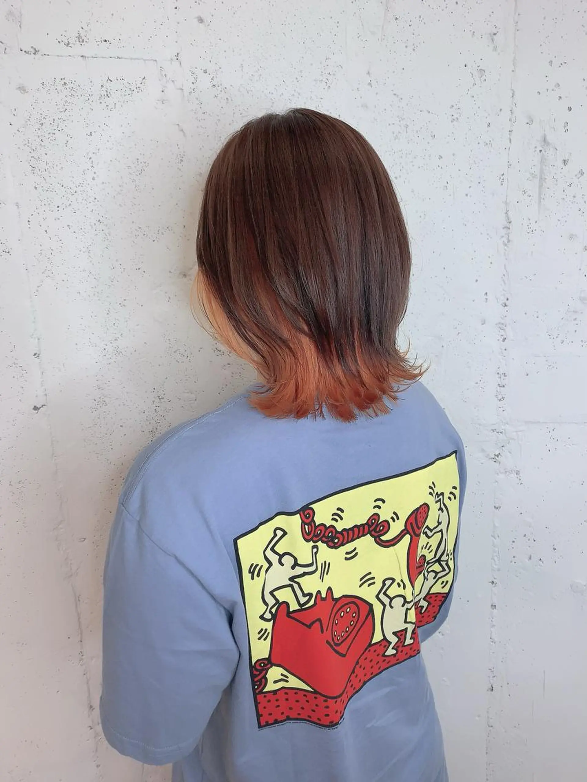 ミディアム カラー ヘアカラー 透明感ハイトーン🦄 キラ🌈のヘアスタイル