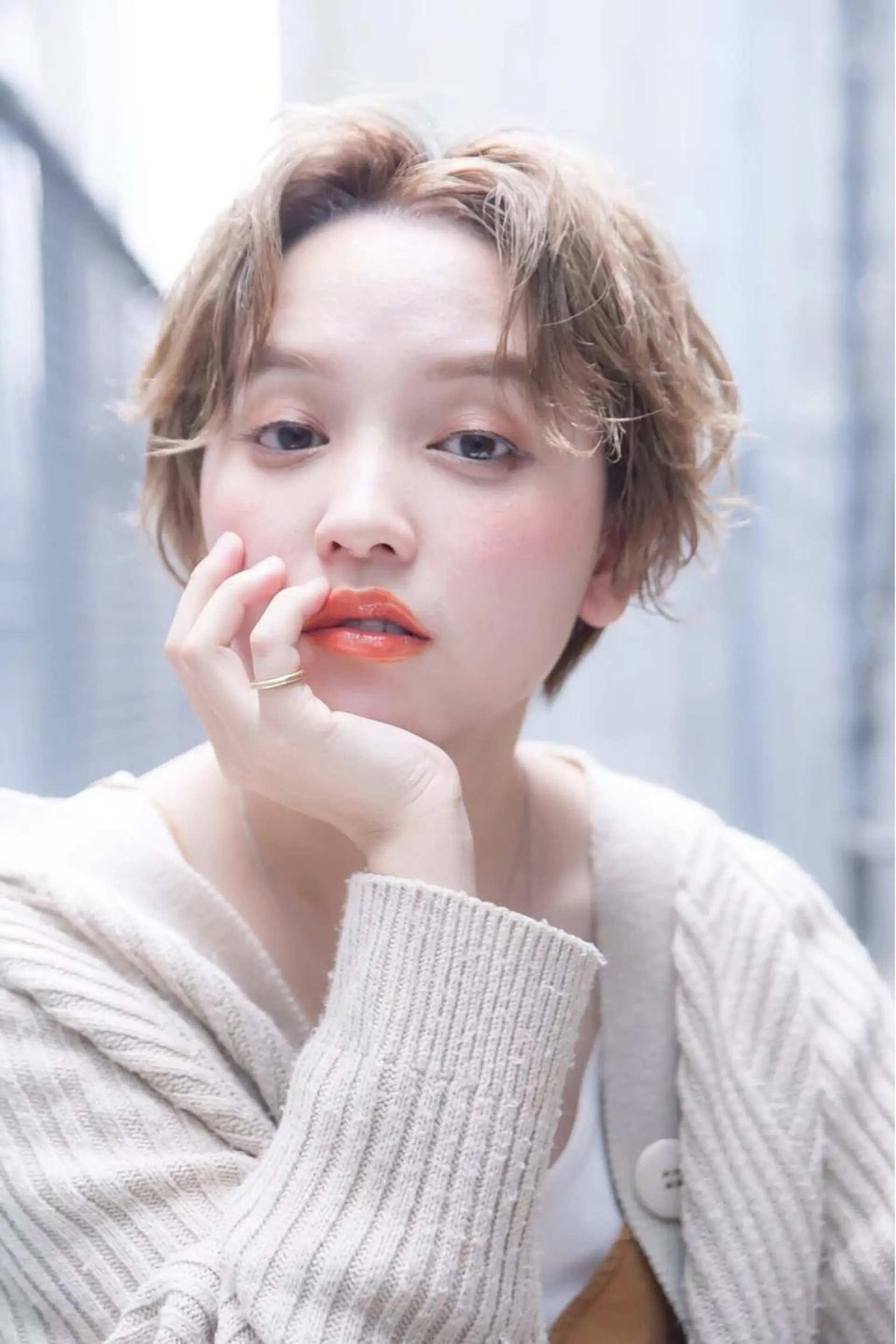 ショート カラー パーマ 💘透明感カラー💘 沖本 将宏のヘアスタイル