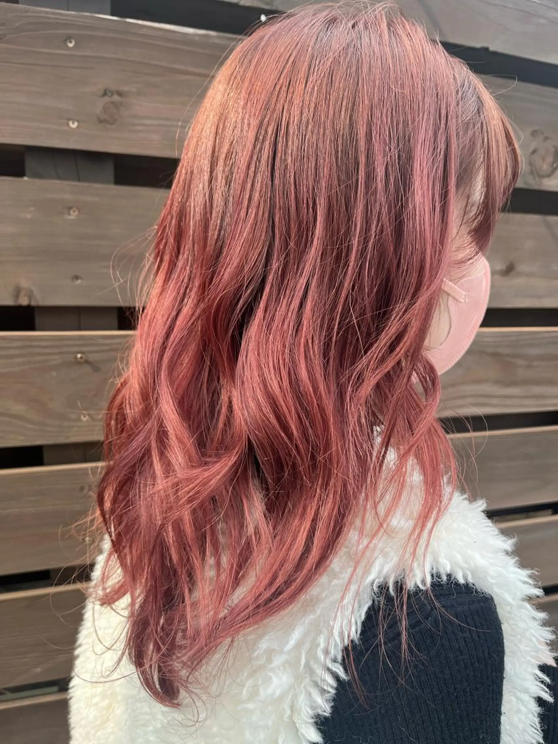カラー ピンクカラー 🩶韓国艶髪🇰🇷 下本夕綺のヘアスタイル