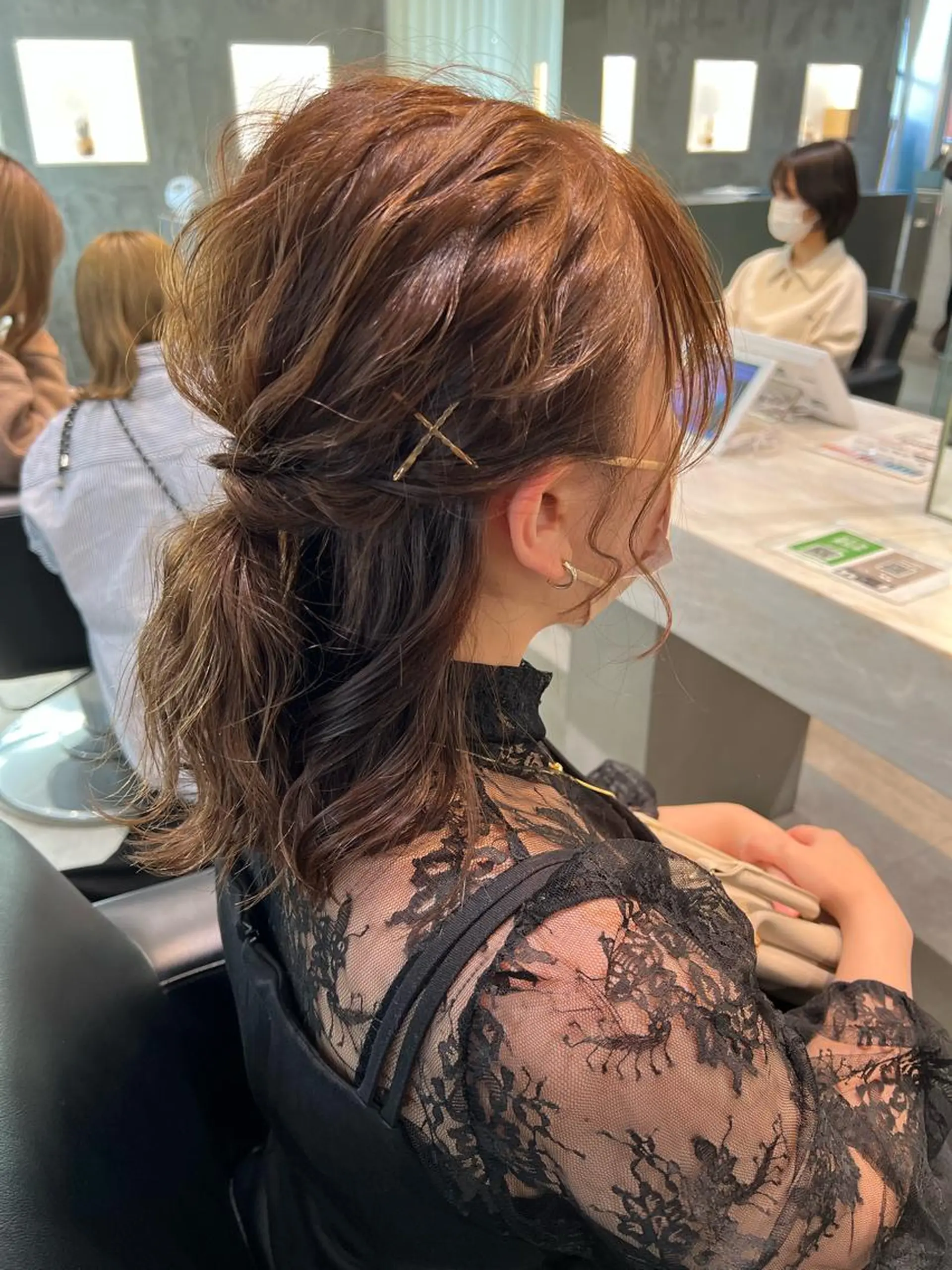 ヘアアレンジ 韓国ヘア/レイヤー /透明感カラー❤️のヘアスタイル