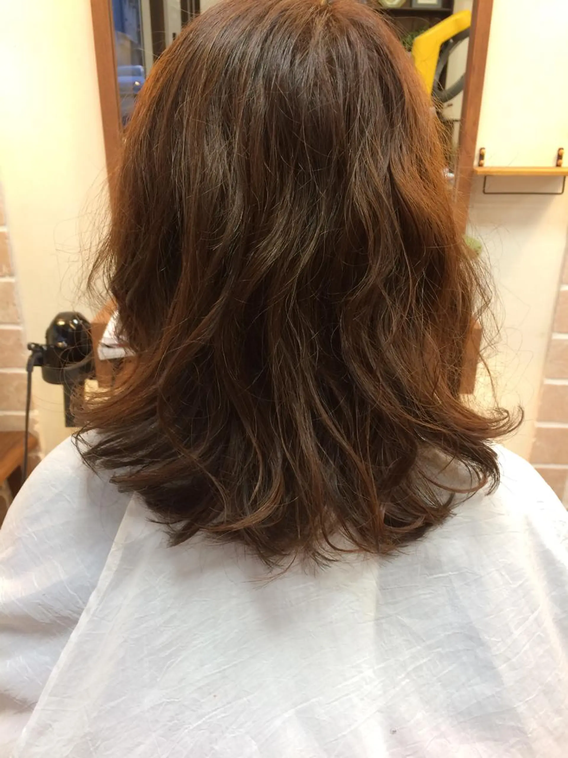 ミディアム カラー ミディアムパーマ くせ毛 村田 淳のヘアスタイル