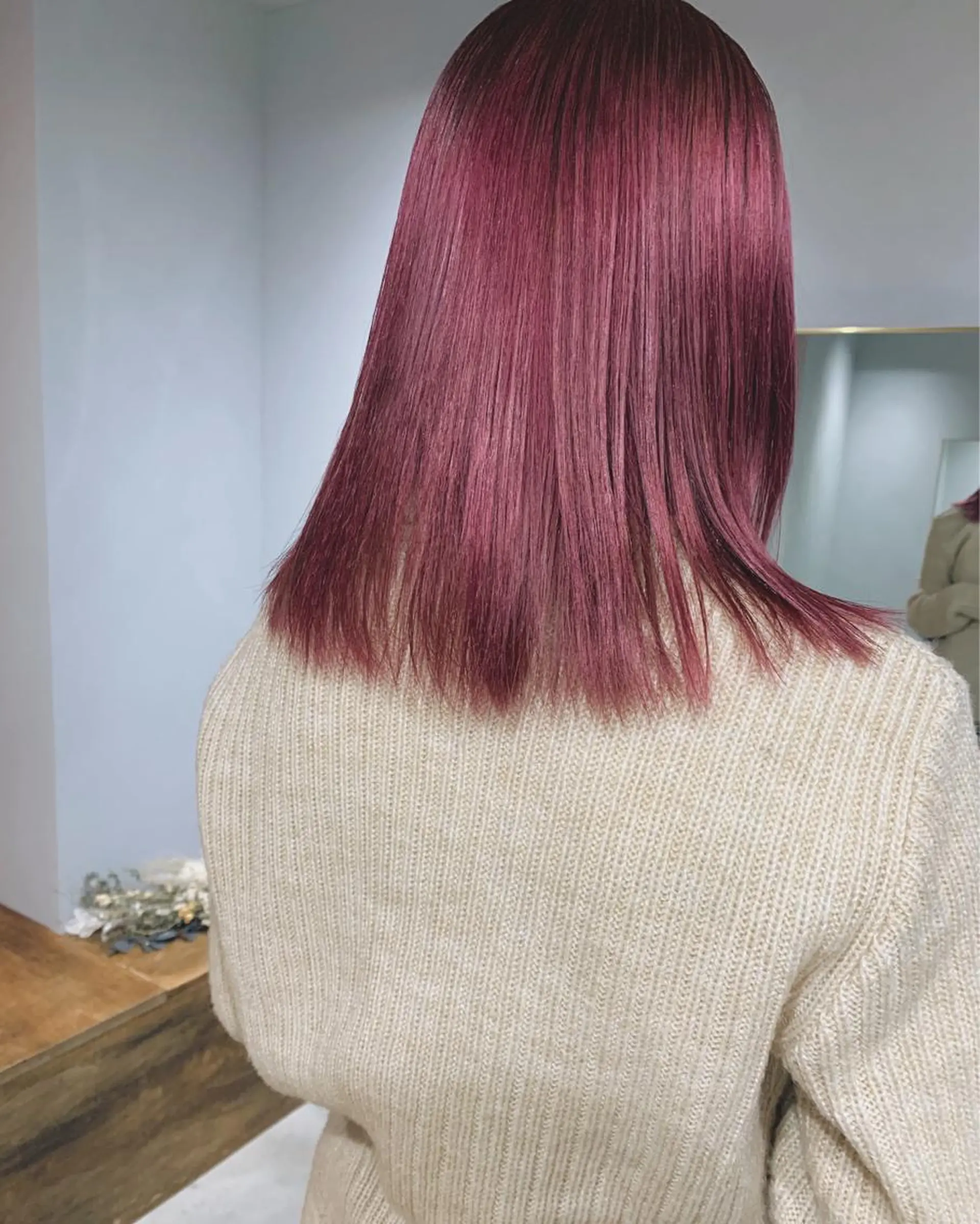 セミロング カラー ボブパーマコテ巻き風 パーマNo1深江秀平のヘアスタイル