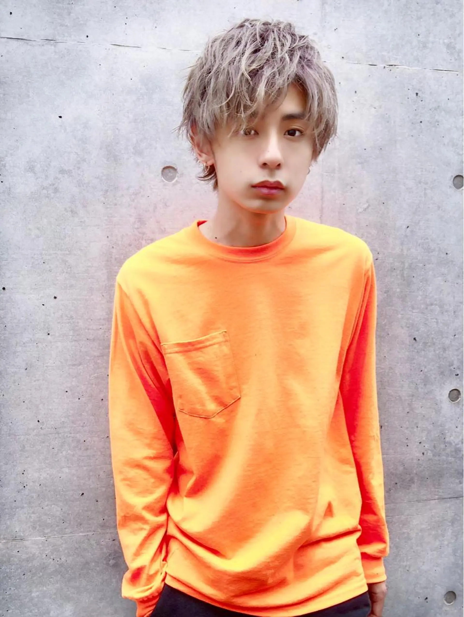 ショート カラー ヘアカラー 横浜メンズパーマ🔥 大野賢人のヘアスタイル