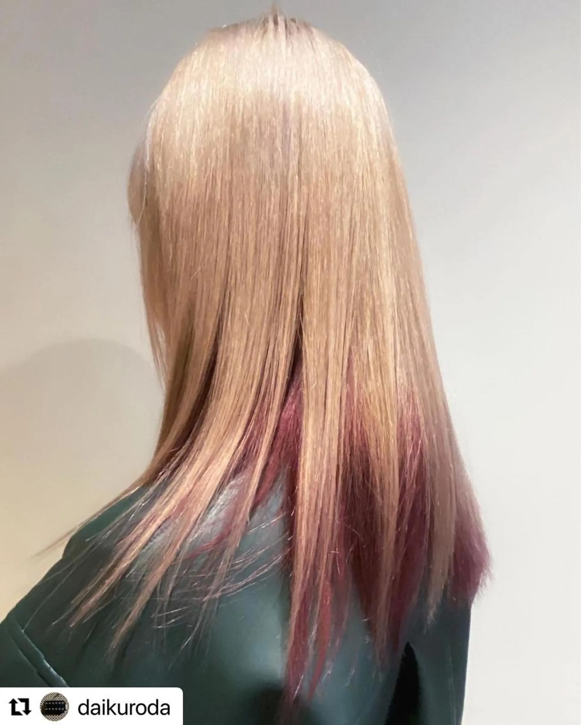 ロング ヘアカラー 神パーマ＆ツヤ髪 黒田ダイのヘアスタイル