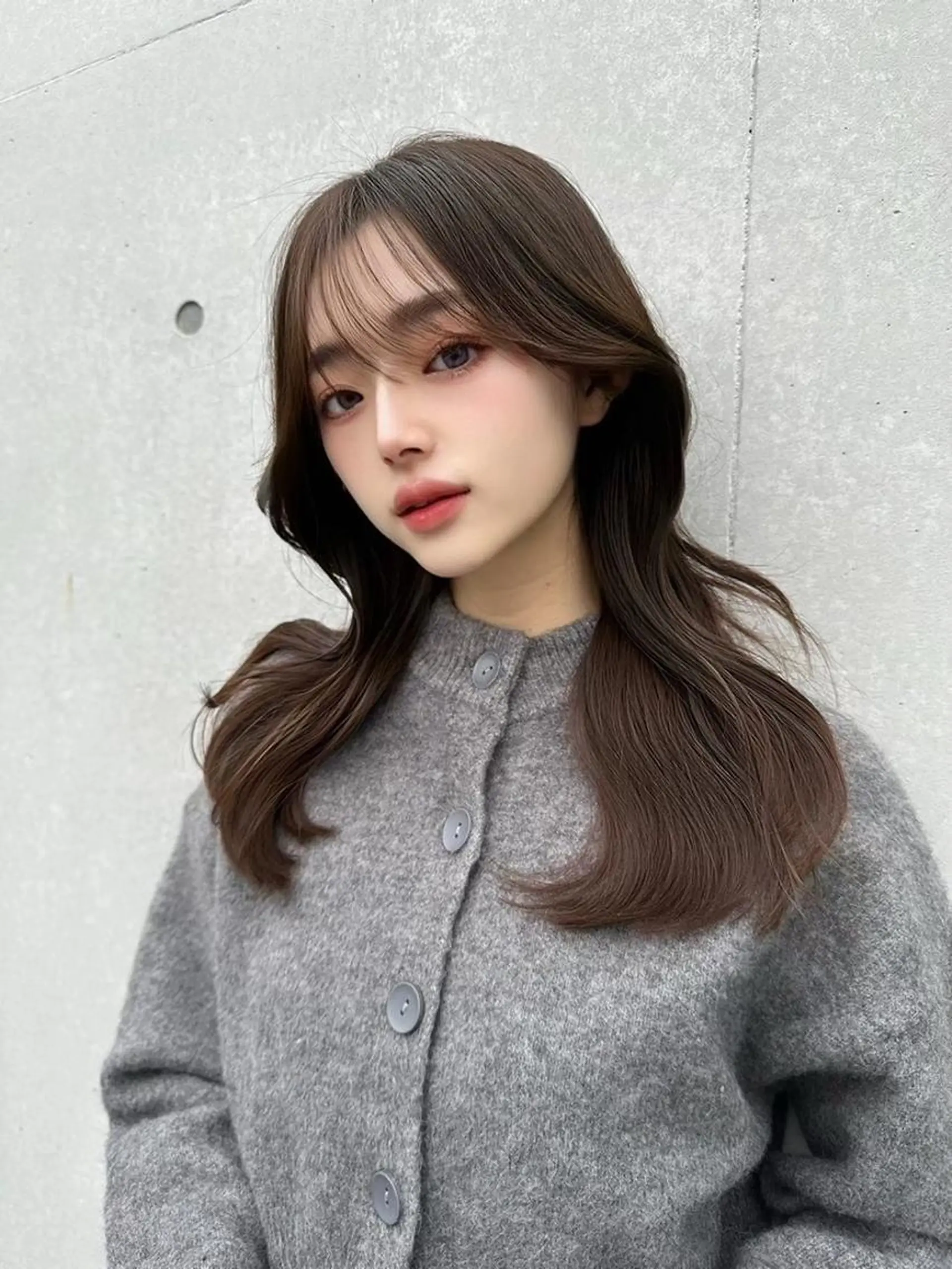 カラー 🌸春の暗髪カラー 🌸透明感ヘアのヘアスタイル