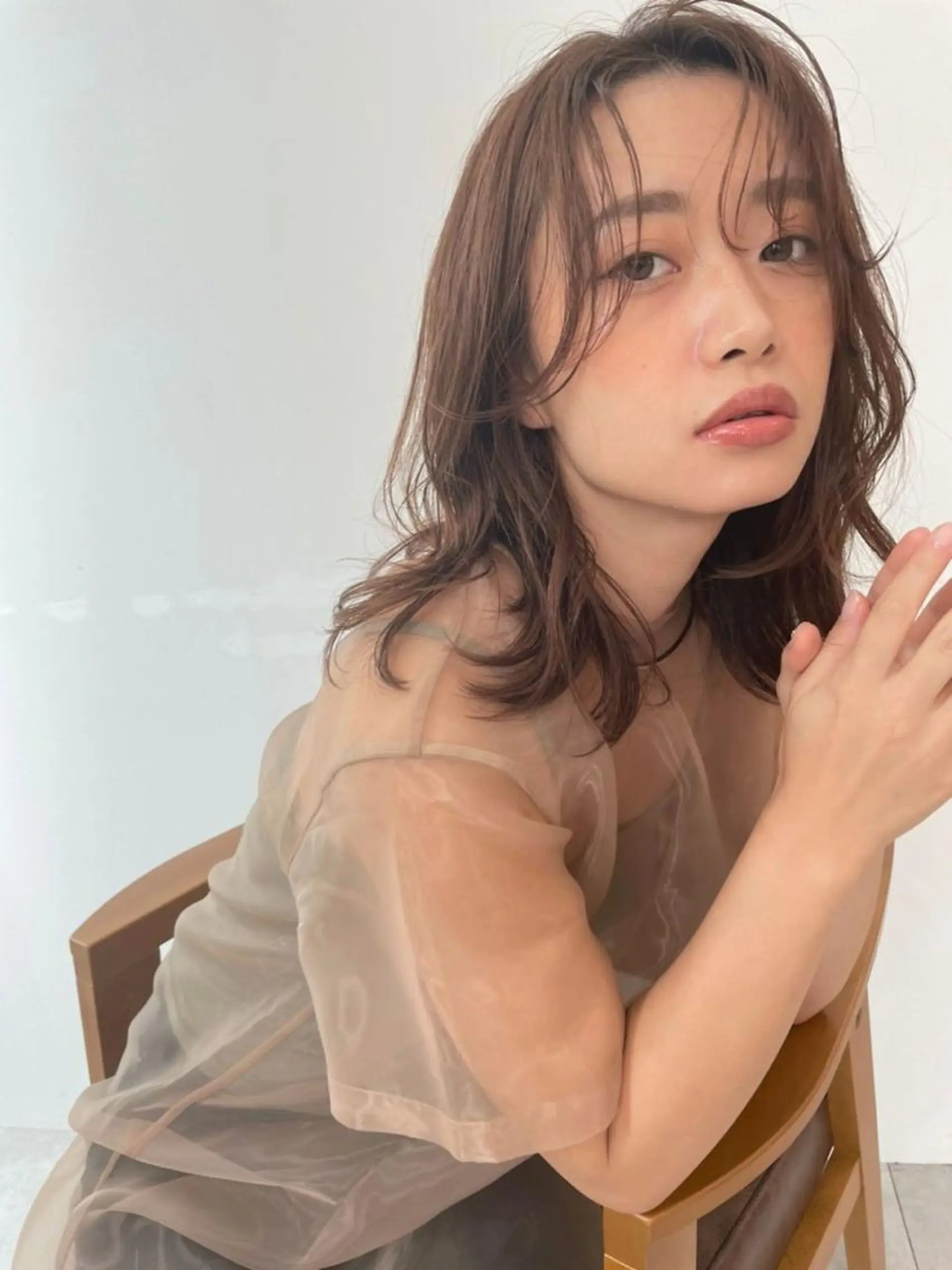 セミロング カラー sugino katsuyaのヘアスタイル