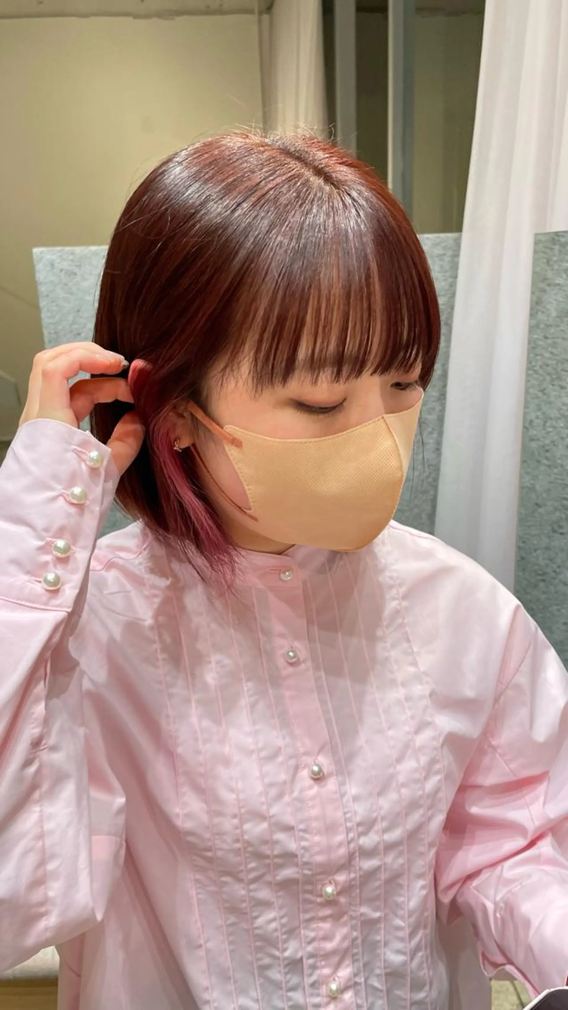 カラー パーマ/透明感カラー 小松のヘアスタイル