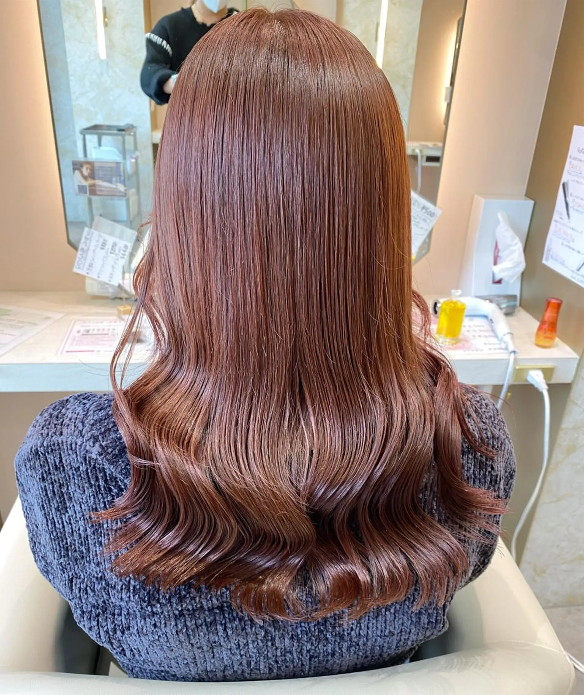 セミロング カラー 店長/mao/ 前髪/顔周りカットのヘアスタイル