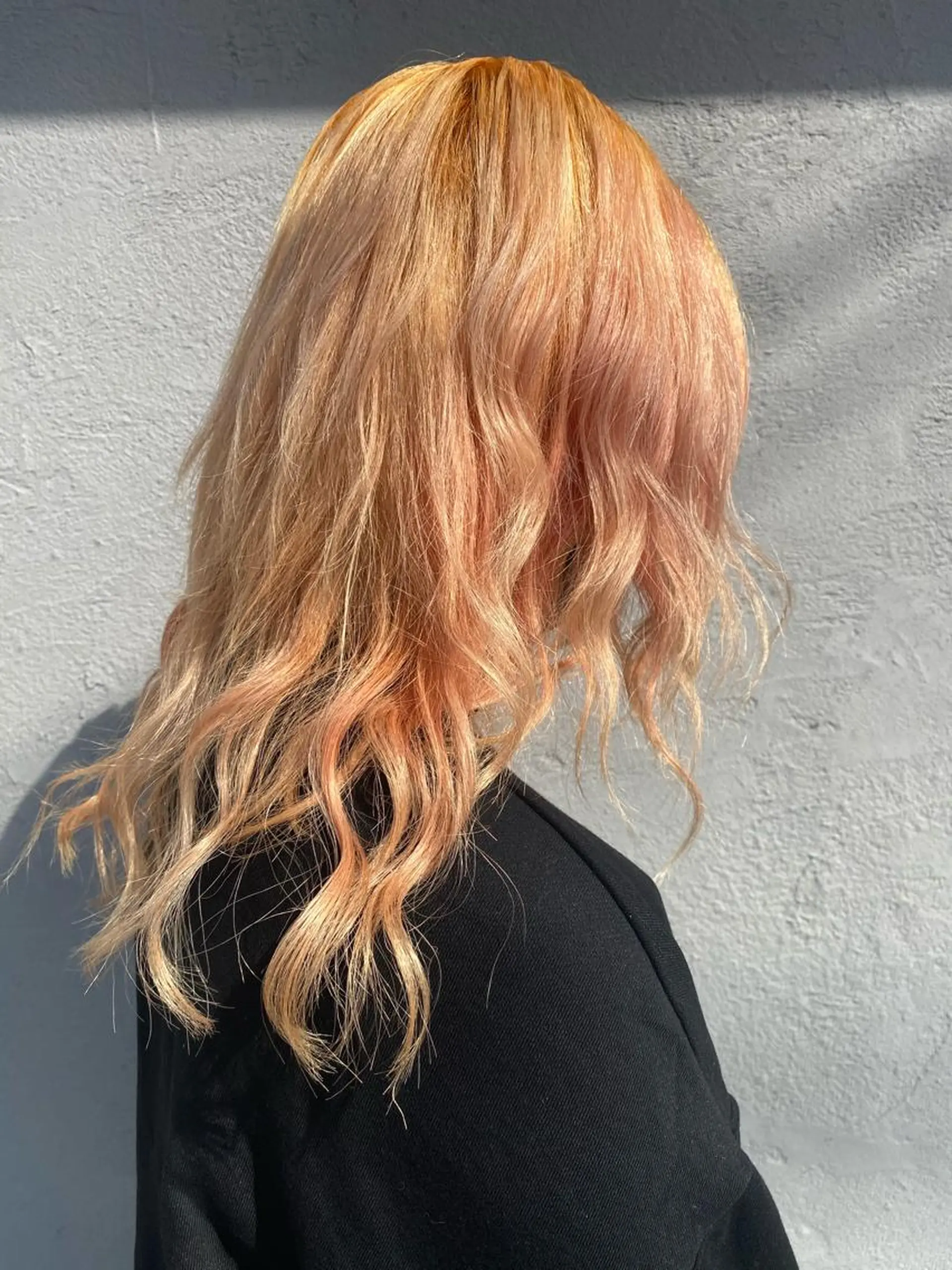 セミロング カラー ヘアアレンジ Design Color🐰アユミのヘアスタイル