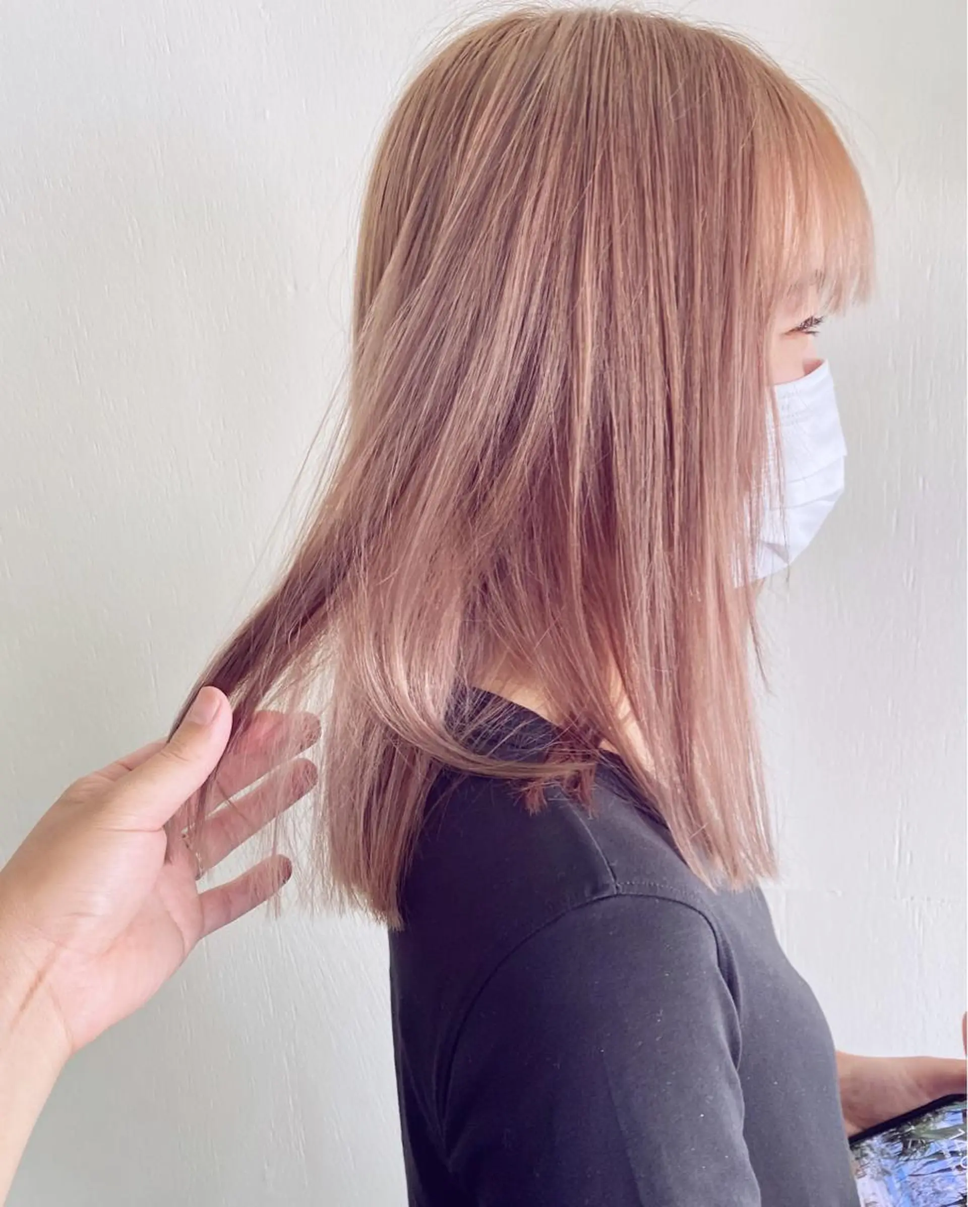 ミディアム カラー ヘアカラー トリートメント LOVESTOIKE 堂本のヘアスタイル